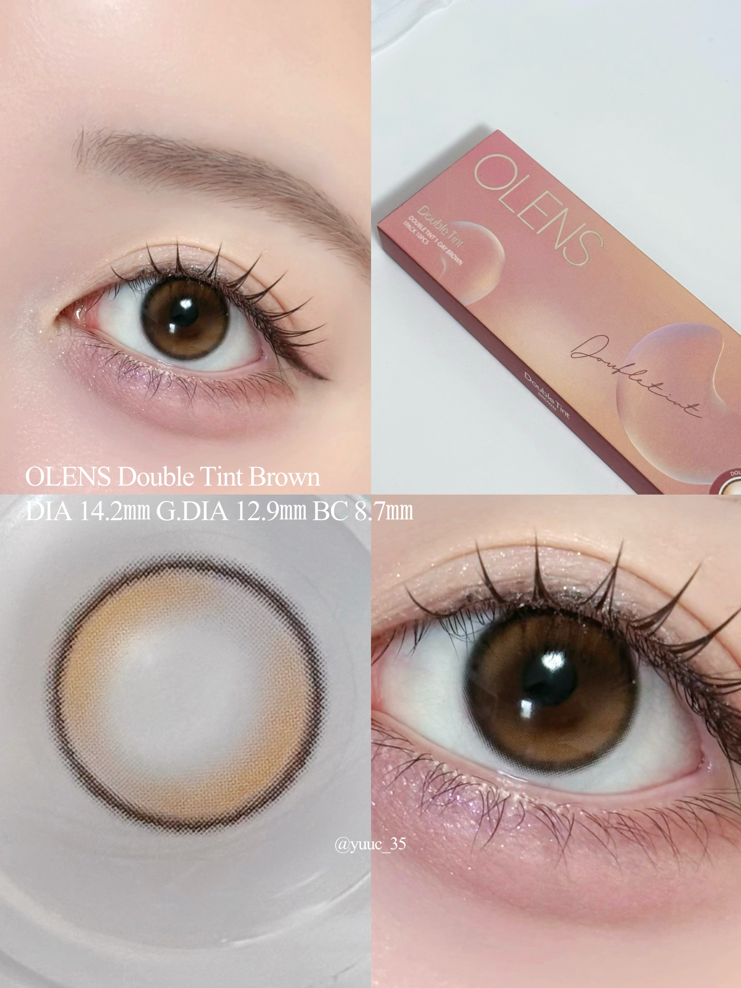 Double Tint 1day/OLENS/カラーコンタクトレンズを使ったクチコミ（3枚目）