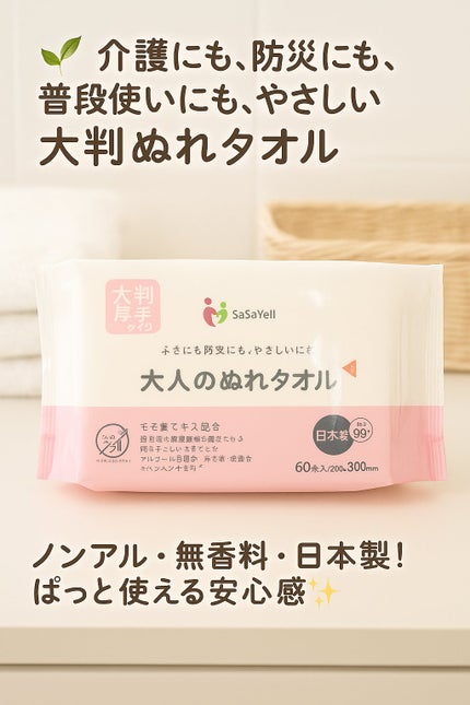 大人のぬれタオル/SaSaYell/ボディシートを使ったクチコミ(1枚目)