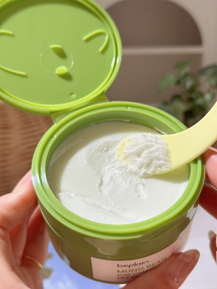 緑豆毛穴クレンジングミルクバーム/beplain/クレンジングバームを使ったクチコミ(3枚目)