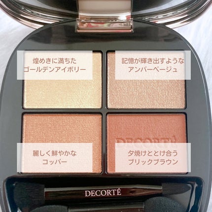 スキンシャドウ デザイニング パレット 07 Firenze/DECORTÉ/アイシャドウパレットを使ったクチコミ(3枚目)