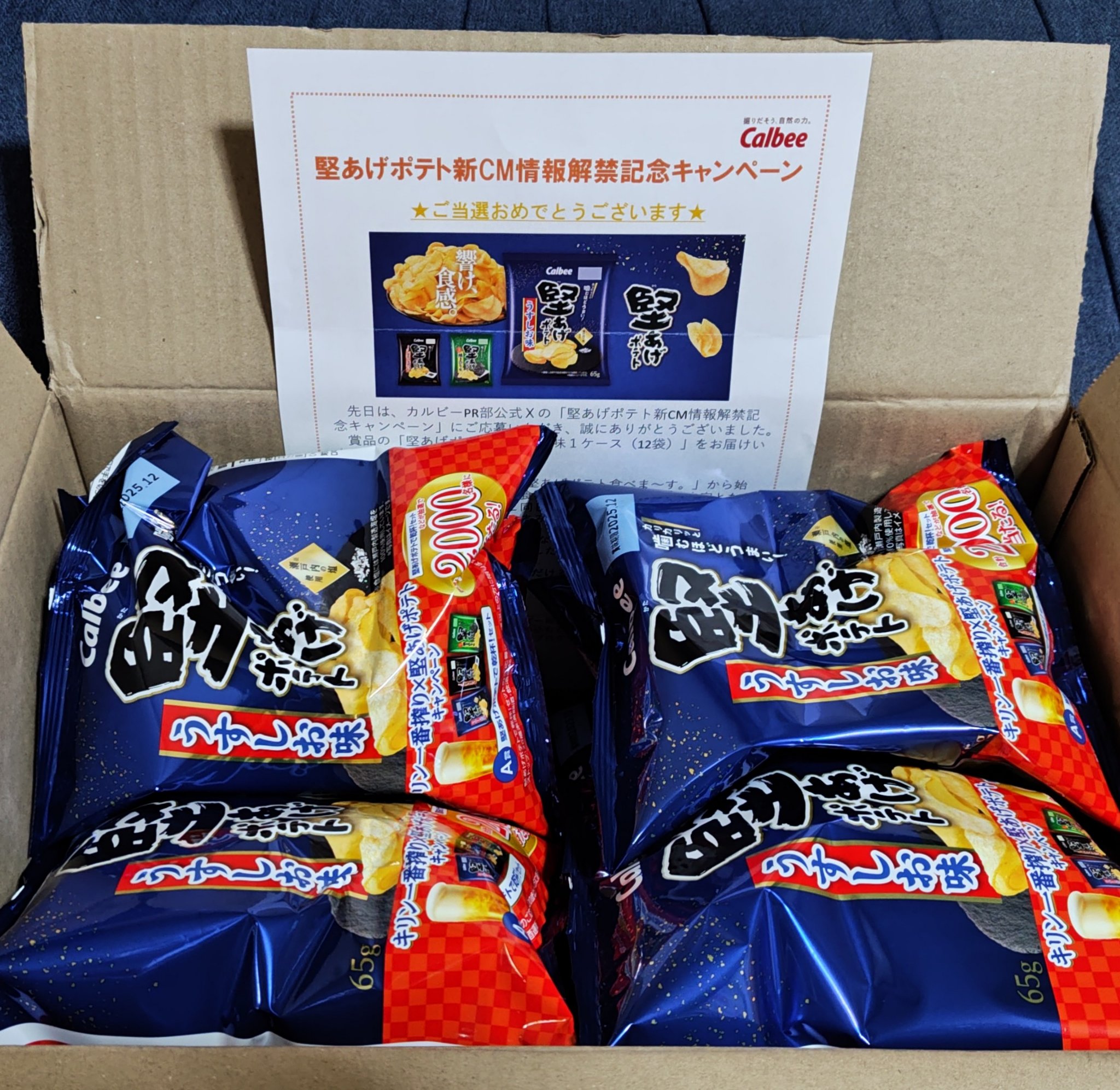 堅あげポテト　うすしお味/カルビー/その他食品を使ったクチコミ（1枚目）