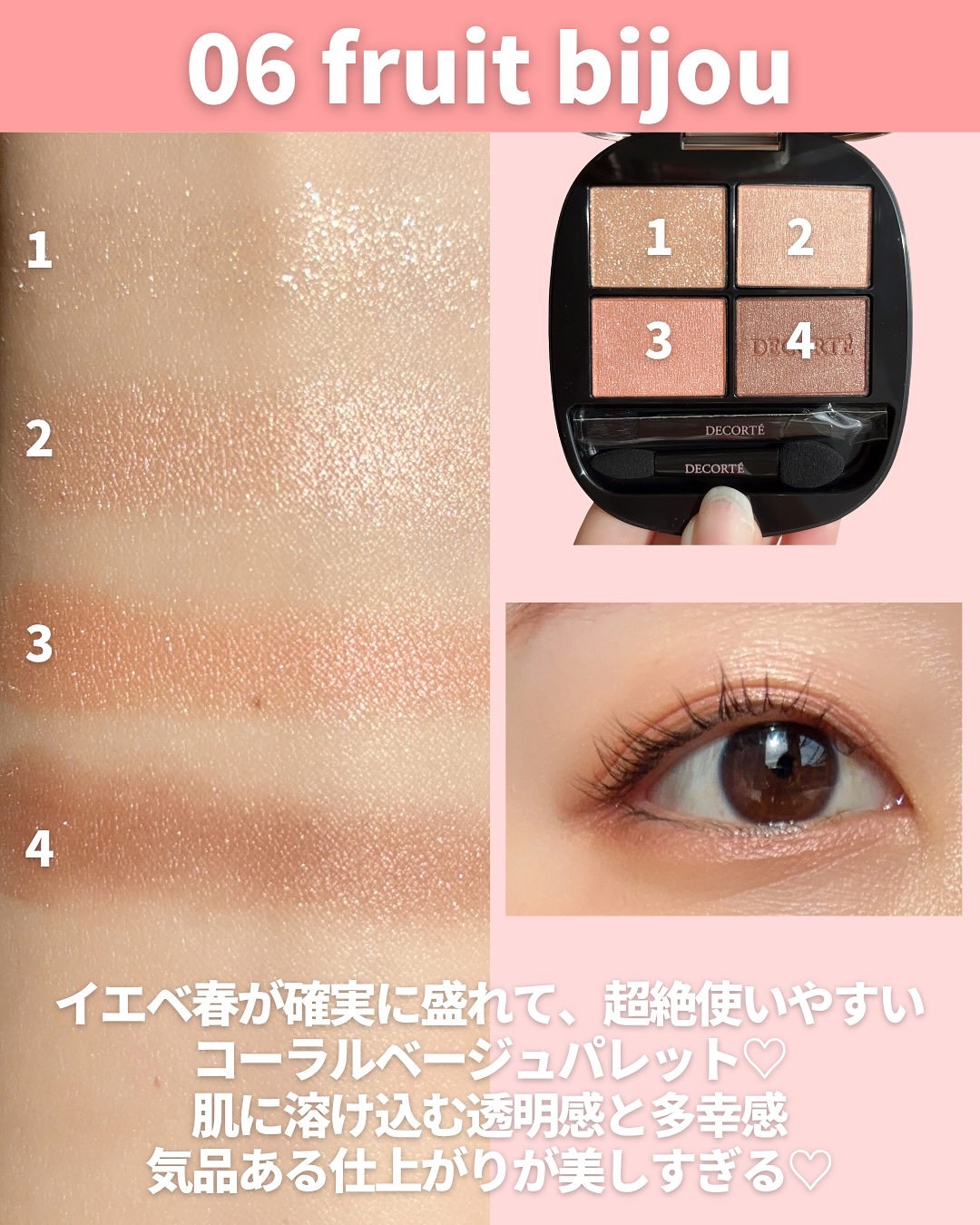 コスメデコルテ スキンシャドウデザイニングパレット 06 fruit