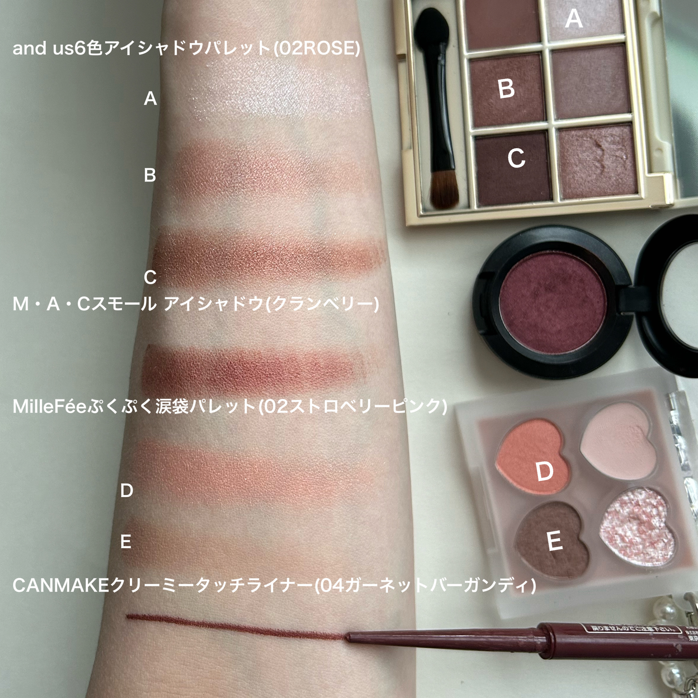 ぷくぷく涙袋パレット/MilleFée/アイシャドウパレットを使ったクチコミ（3枚目）