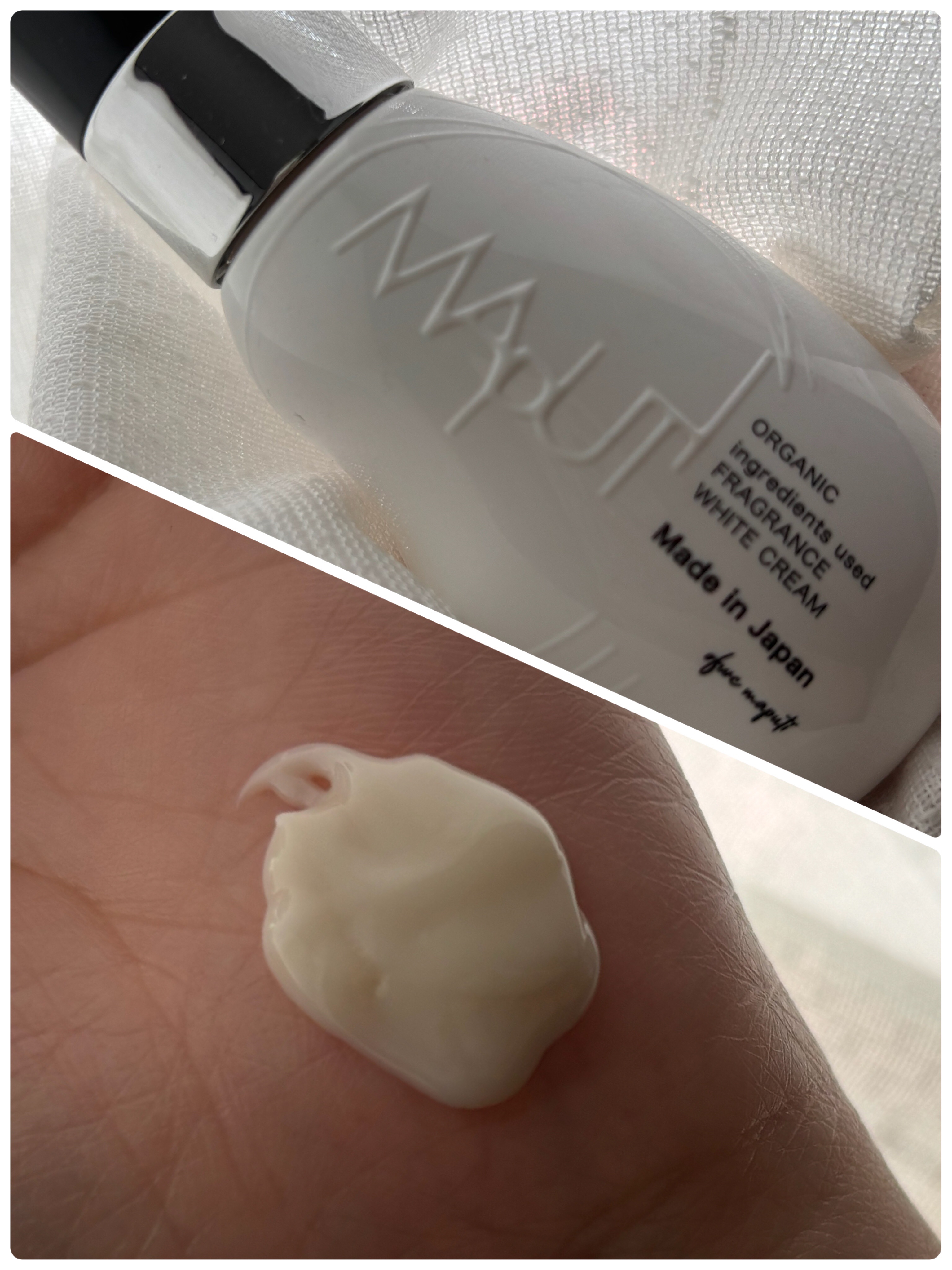 オーガニックフレグランスホワイトクリーム/MAPUTI/デリケートゾーンケアを使ったクチコミ（1枚目）