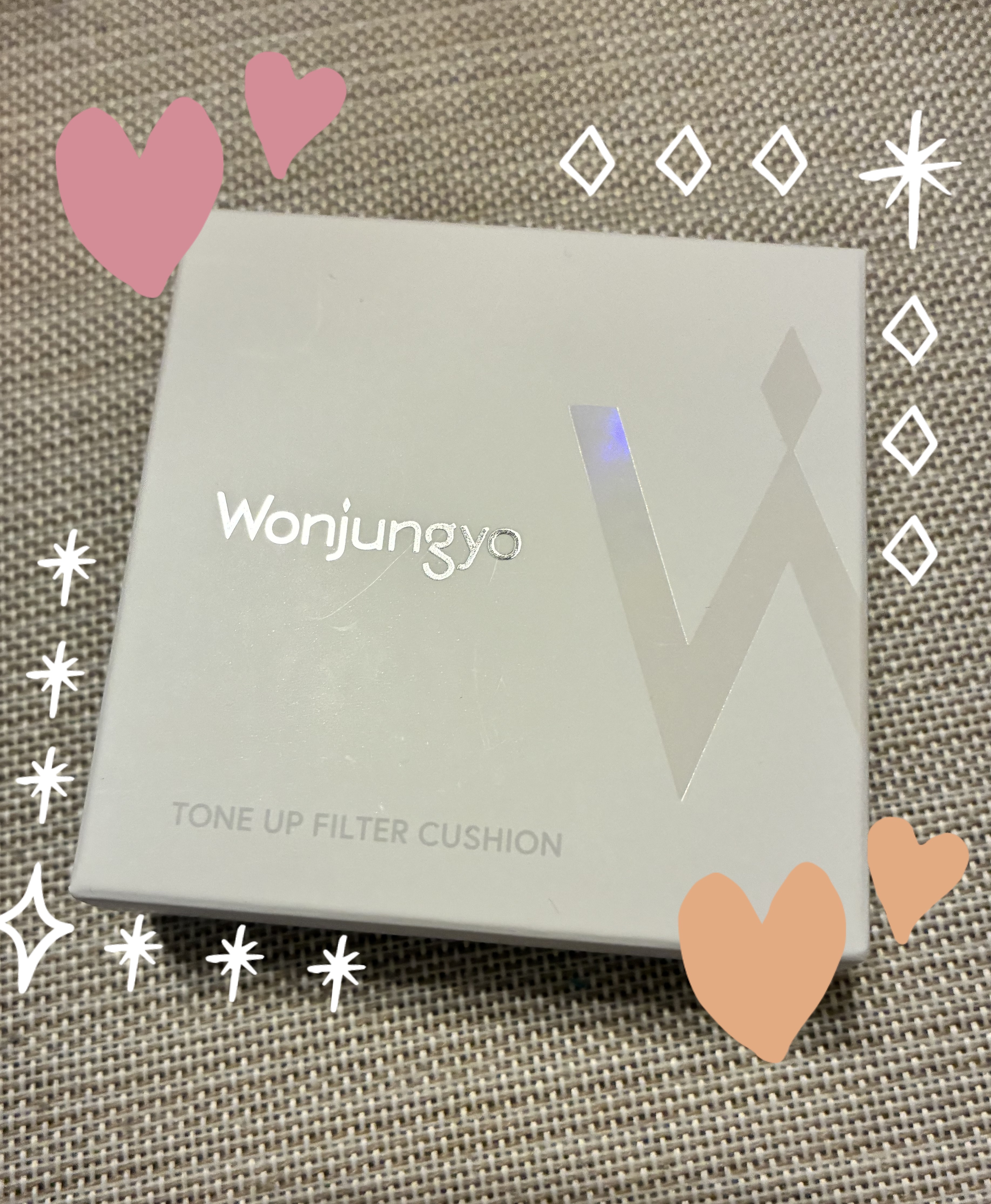 ウォンジョンヨ　トーンアップ　フィルタークッション 02 シャインホワイト/Wonjungyo/クッションファンデーションを使ったクチコミ（1枚目）