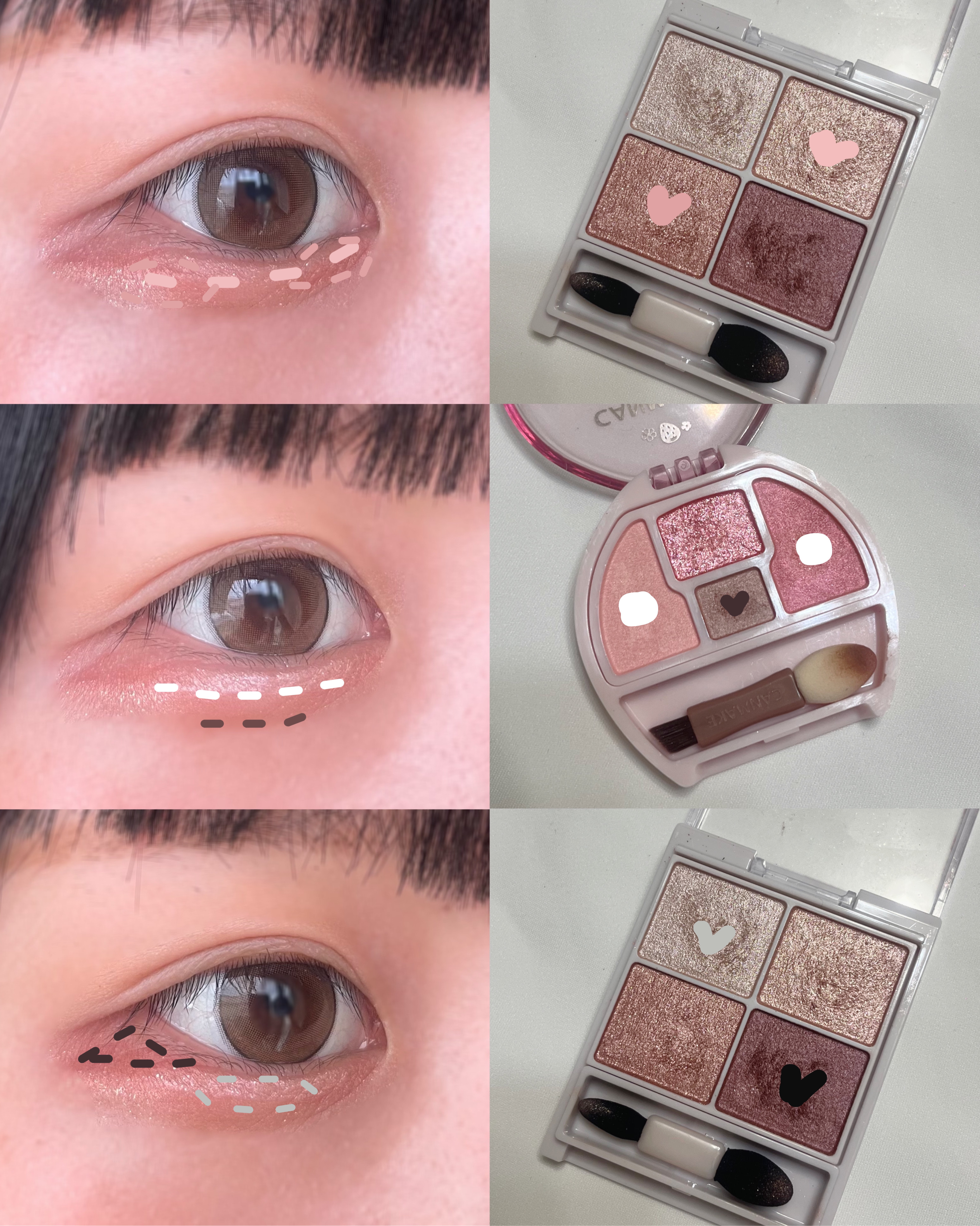 シルキースフレアイズ/キャンメイク/アイシャドウパレットを使ったクチコミ（2枚目）