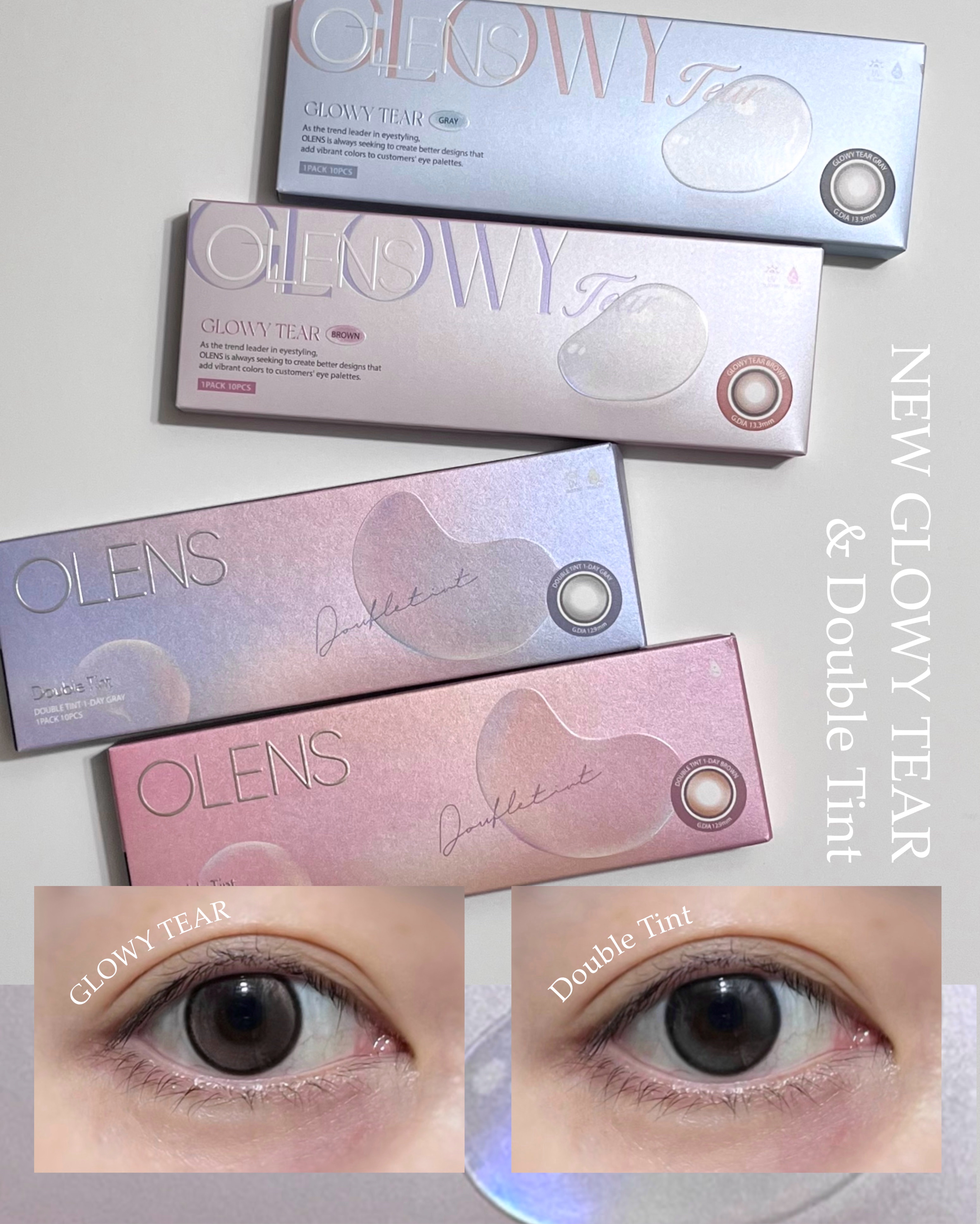 Double Tint 1day/OLENS/カラーコンタクトレンズを使ったクチコミ（1枚目）