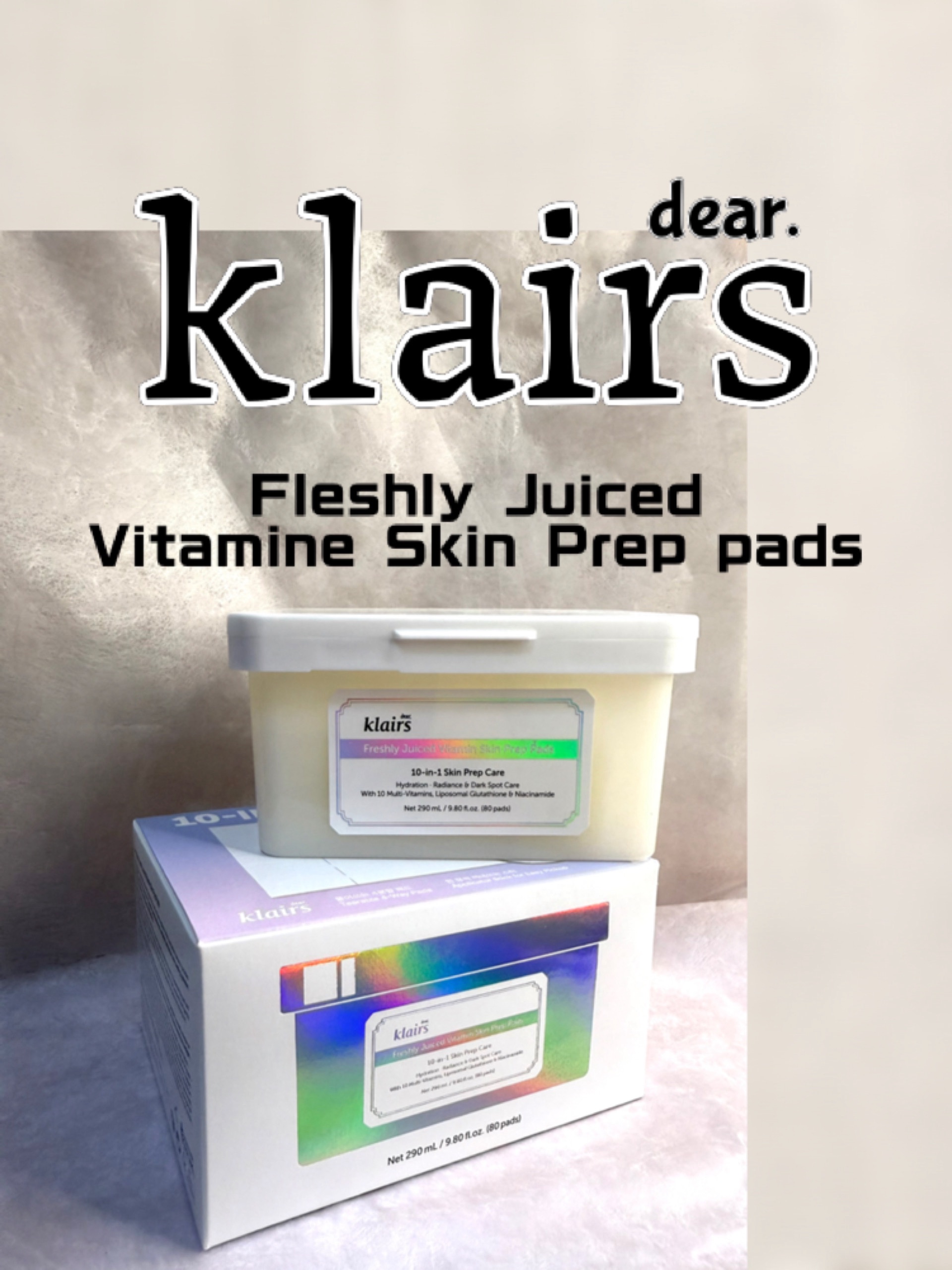 フレッシュリージュースド ビタミンスキン プレップパッド/Klairs/シートマスク・パックを使ったクチコミ（1枚目）