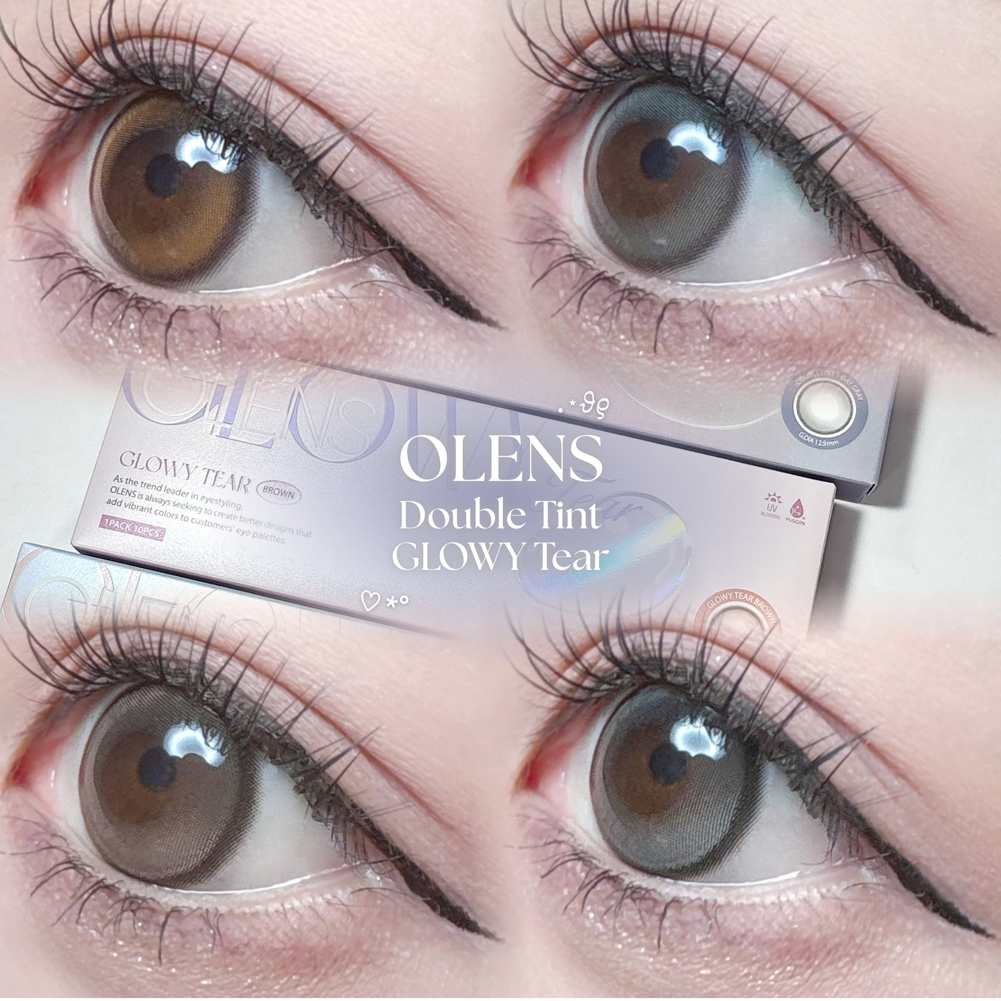 Double Tint 1day/OLENS/カラーコンタクトレンズを使ったクチコミ（1枚目）