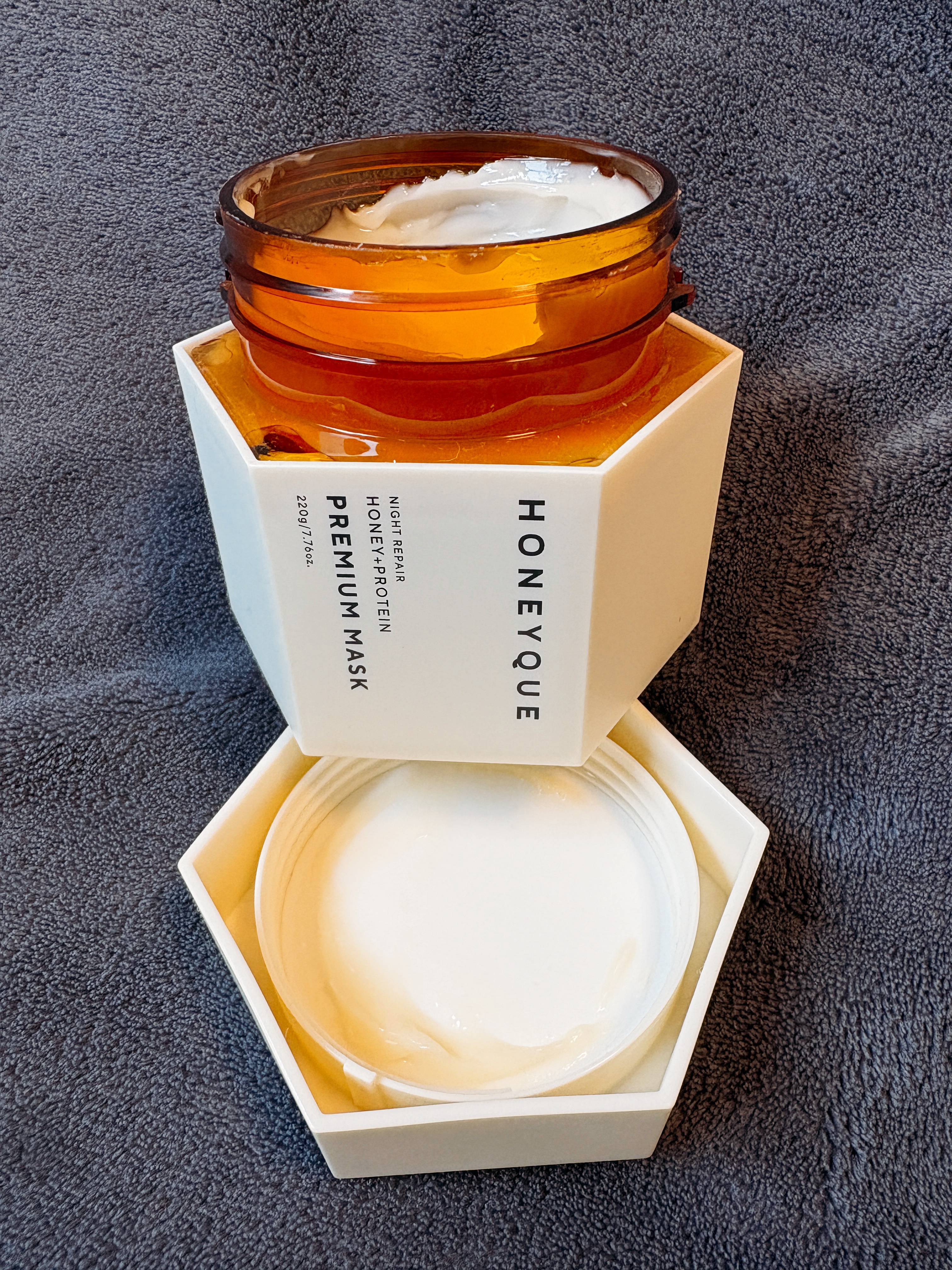 ナイトリペア プレミアム 集中ヘアマスク 220g/ハニーク/ヘアマスク・ヘアパックを使ったクチコミ（1枚目）