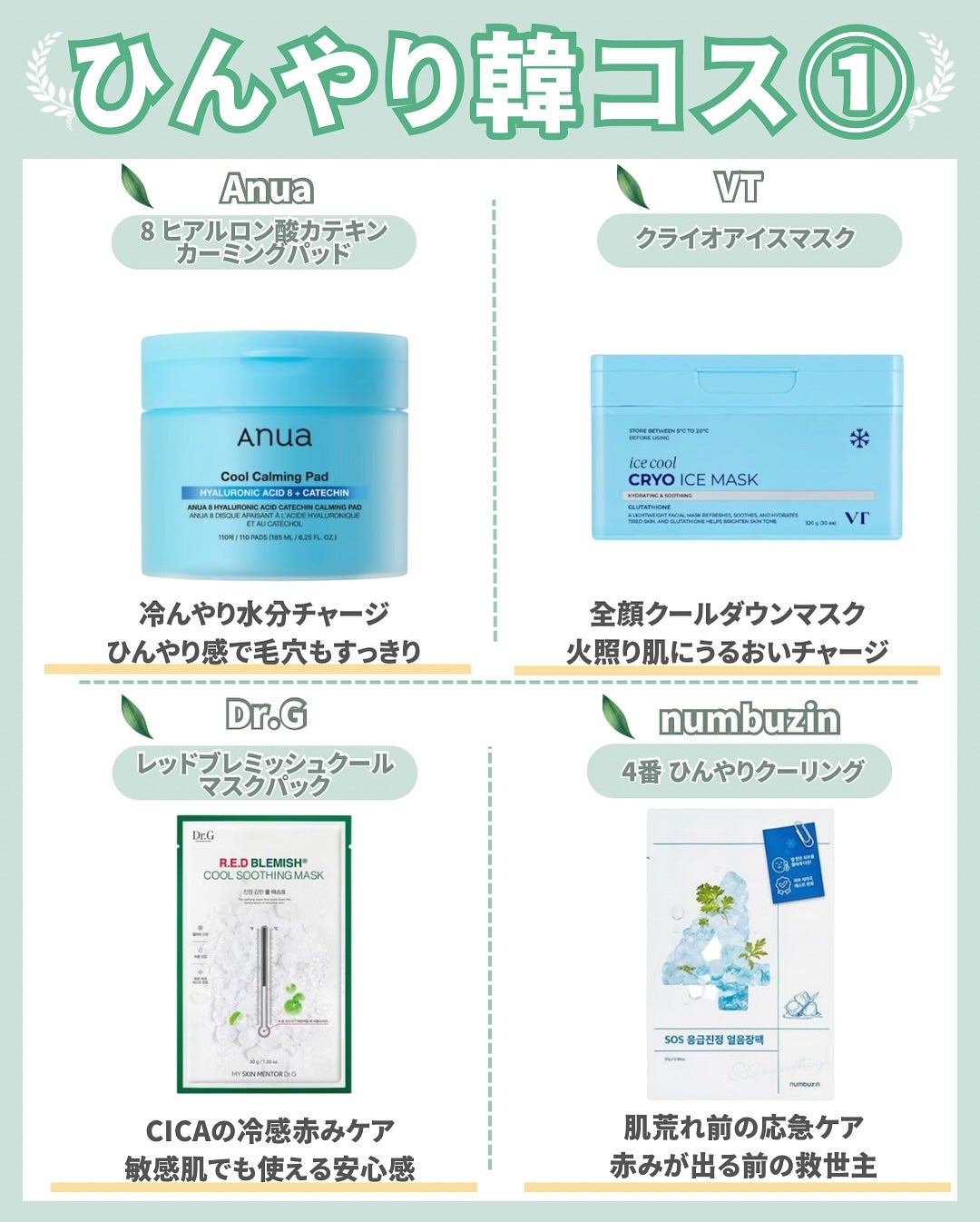 はく|韓流美容男子🧴フォロバ100 on LIPS 「\滝汗民、全員集合!/真夏でもメイク崩れ知らずの【ひんやり韓国..」(2枚目)