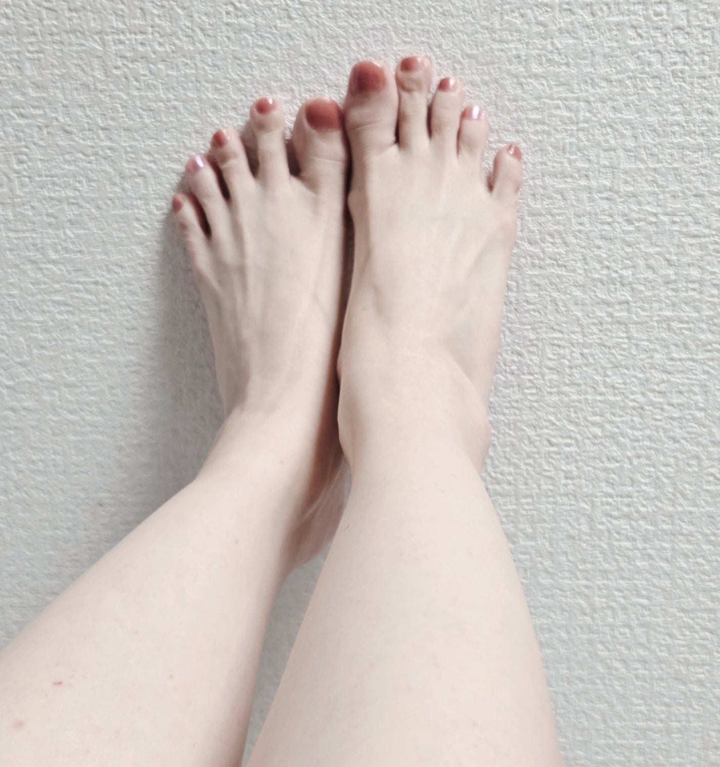 ♢藤♢ふじ on LIPS 「ハンドネイルPK004K両薬指OR222上からちふれ103ペデ..」(3枚目)