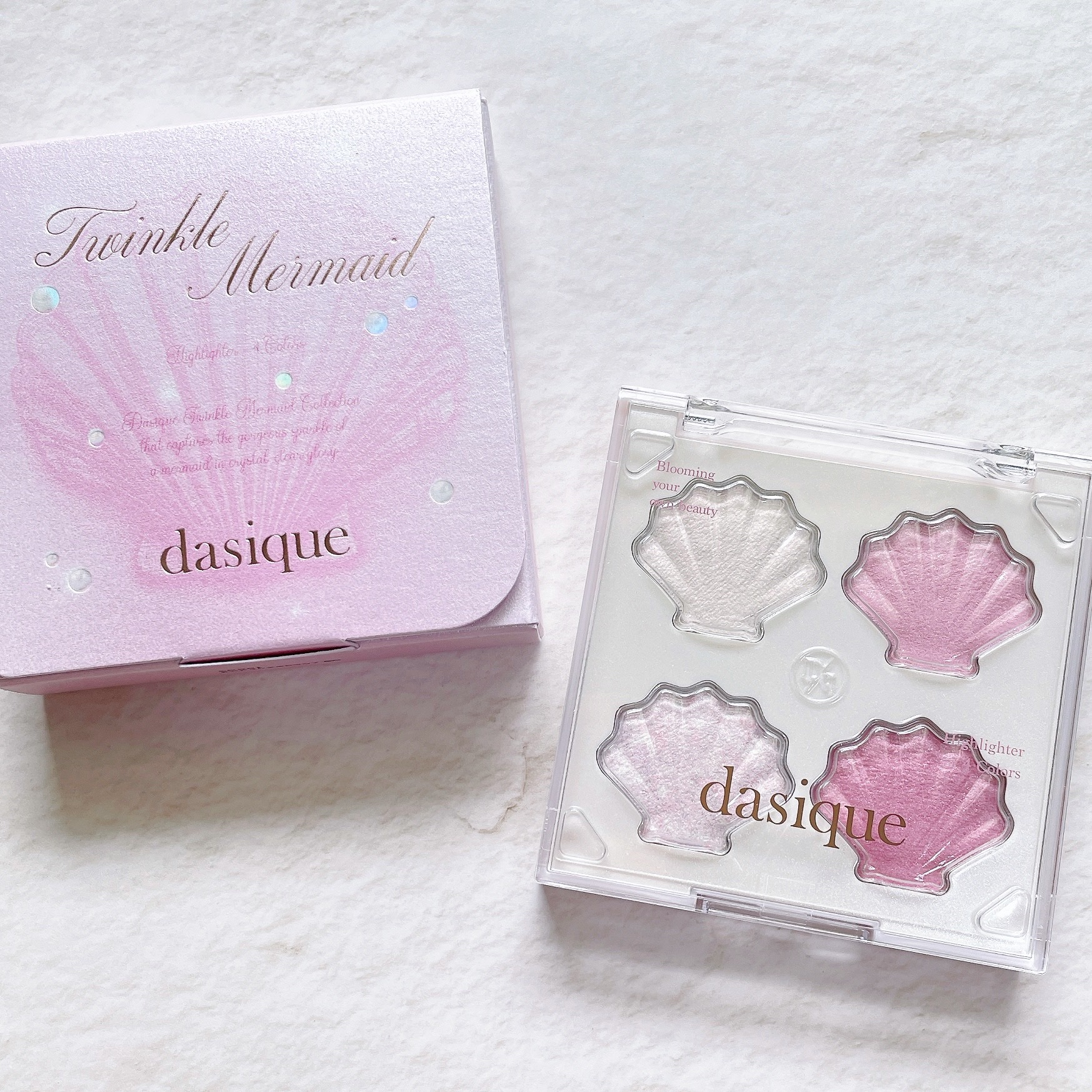 シャイングロイハイライターパレット/dasique/クリームハイライトを使ったクチコミ（2枚目）