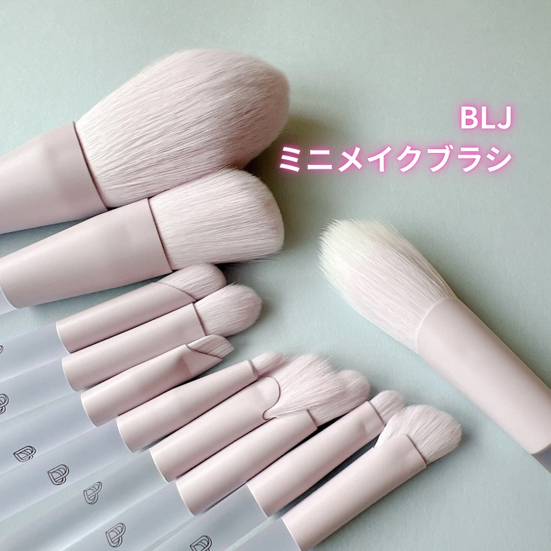 ふんわり抗菌ミニメイクブラシ　11本セット/BLJ/その他を使ったクチコミ（1枚目）
