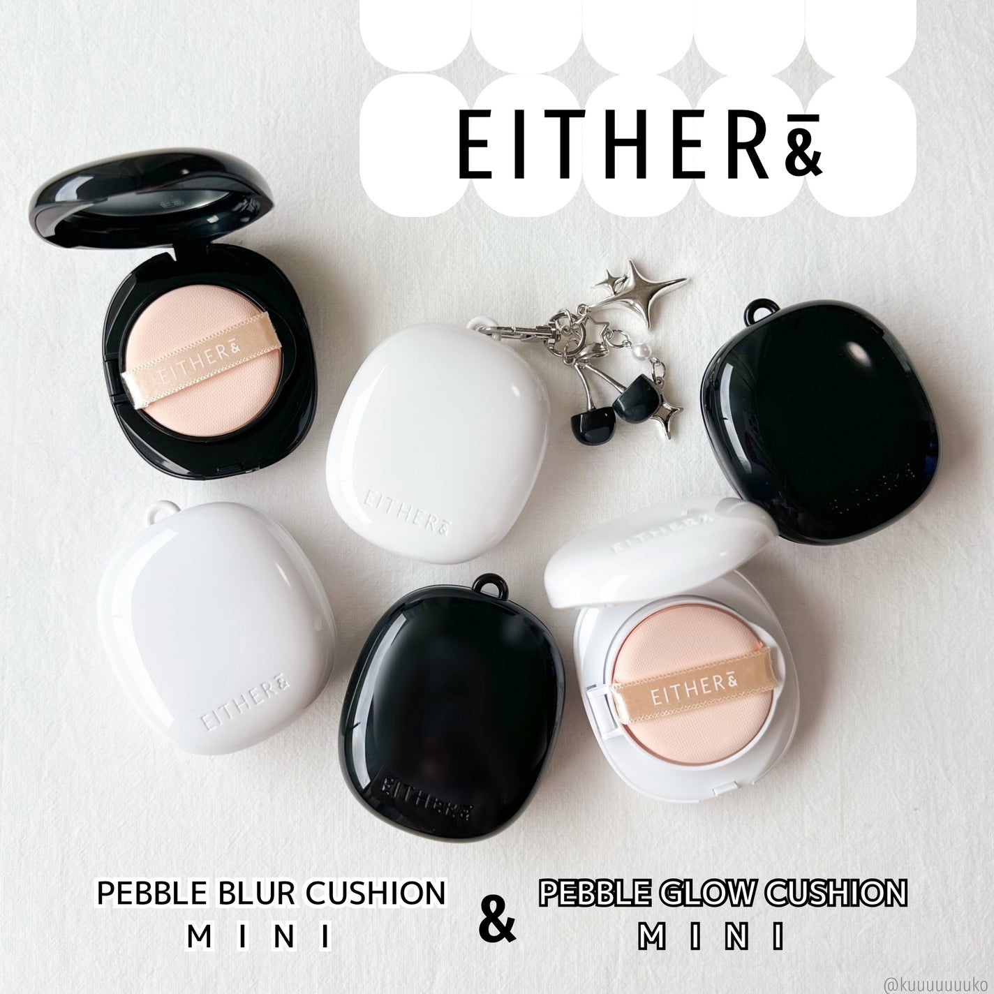 プベルグロウクッション ミニ/EITHER&/クッションファンデーションを使ったクチコミ(1枚目)