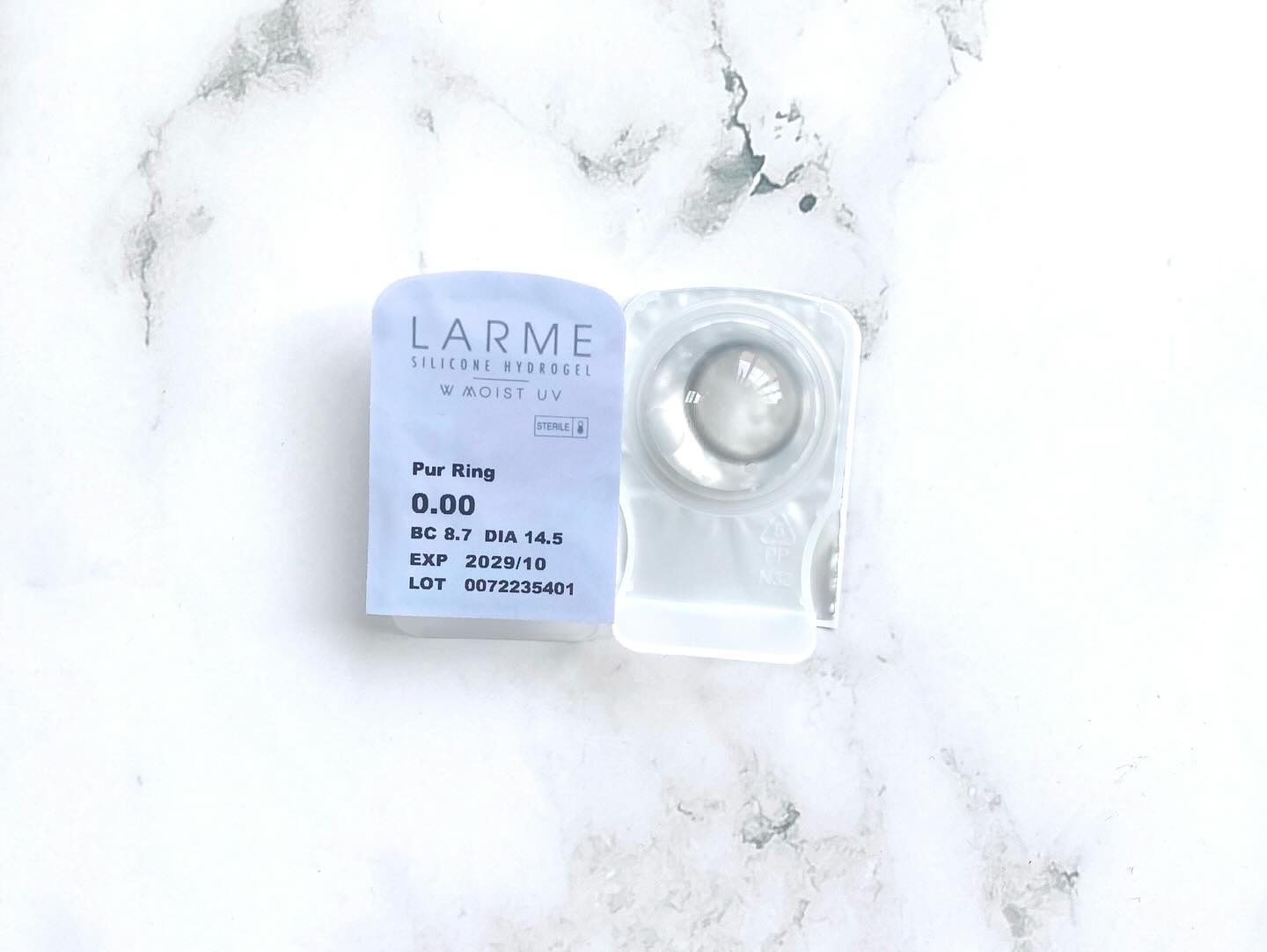 ラルム シリコーンハイドロゲル ダブルモイストUV ワンデー ピュールリング/LARME/カラーコンタクトレンズを使ったクチコミ（2枚目）