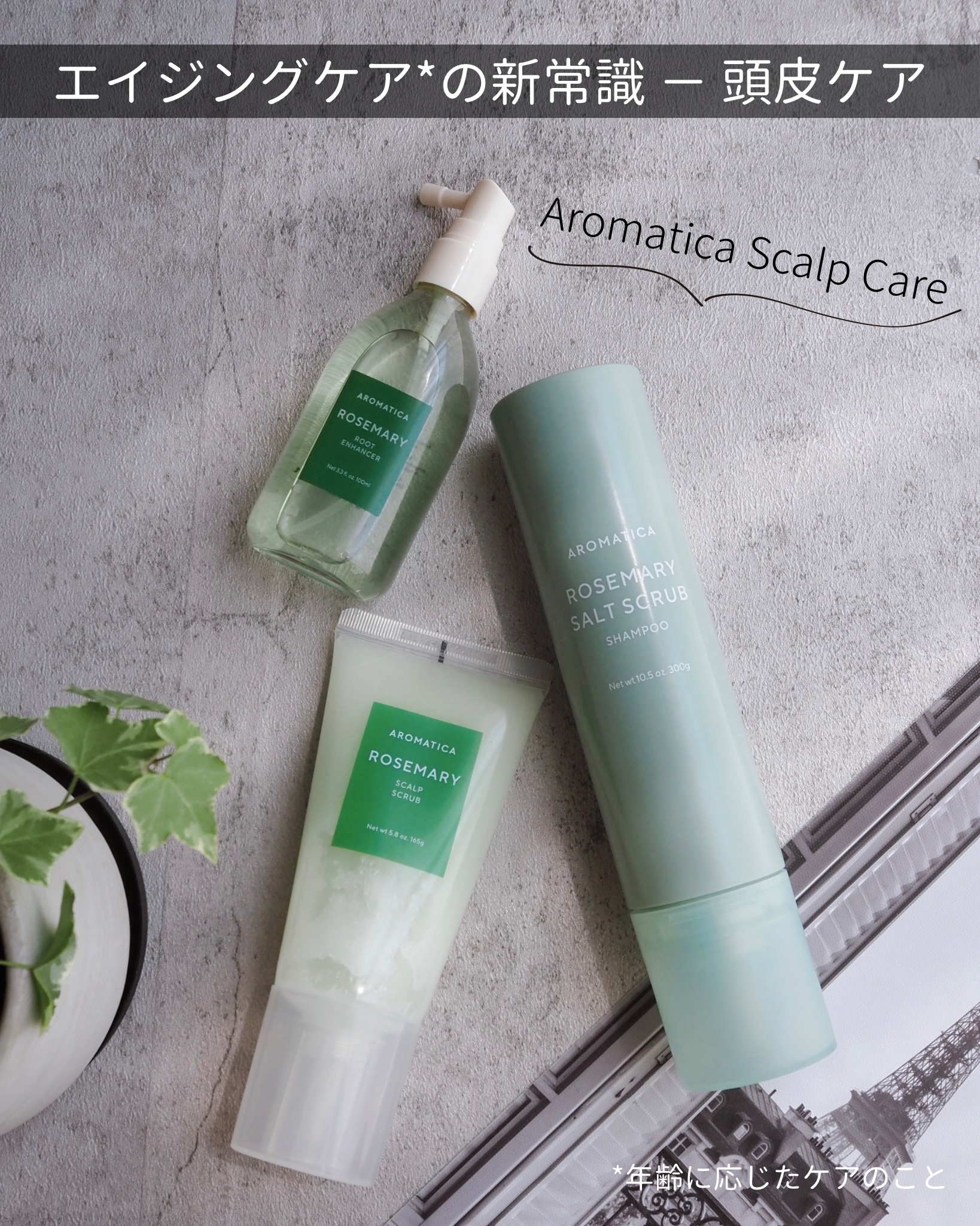 ローズマリー スカルプ スクラブ/AROMATICA/ヘッドスクラブを使ったクチコミ（1枚目）