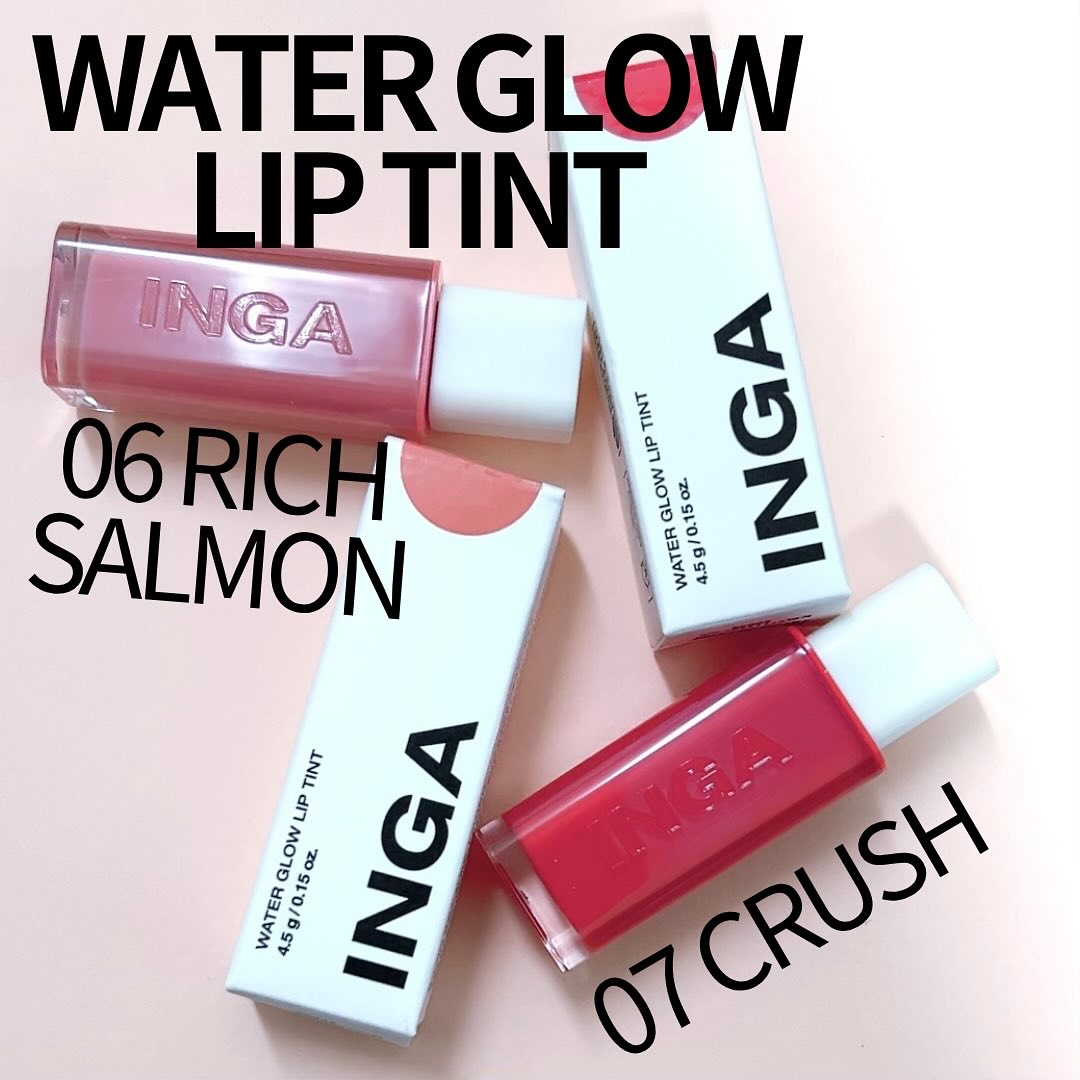 ウォーターグローリップティント/INGA/リップティントを使ったクチコミ（1枚目）