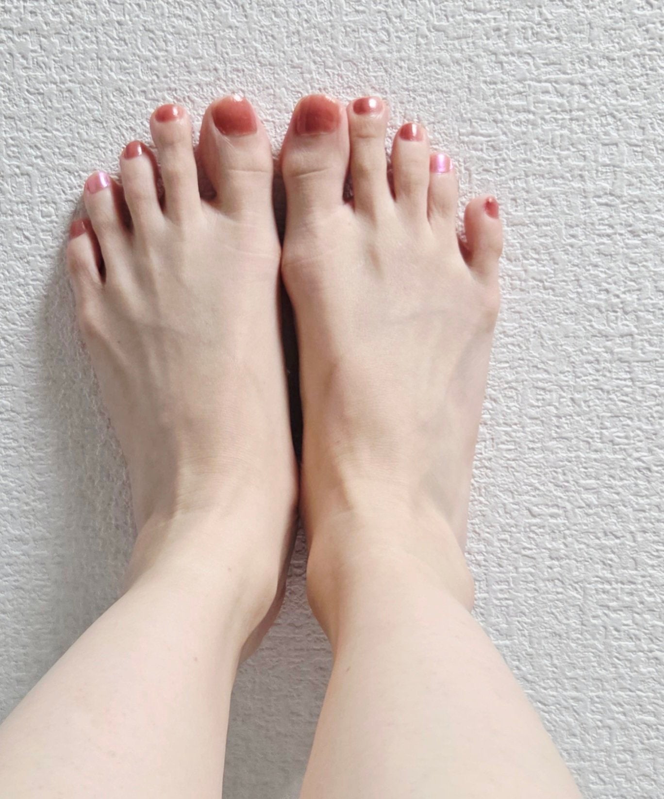 ♢藤♢ふじ on LIPS 「ハンドネイルPK004K両薬指OR222上からちふれ103ペデ..」(4枚目)