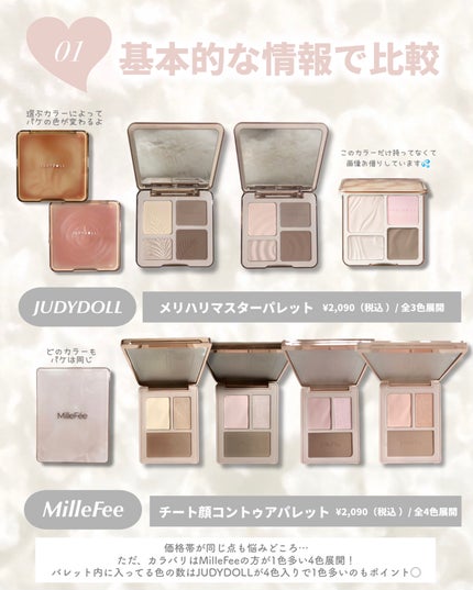 JUDYDOLL メリハリマスターパレット/JUDYDOLL/パウダーハイライトを使ったクチコミ(3枚目)