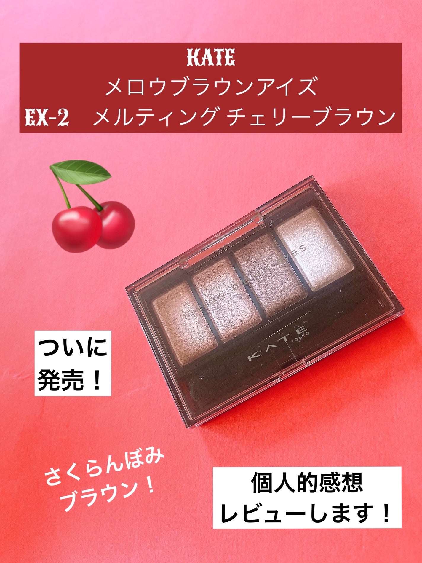 ケイト メロウブラウンアイズ/KATE/アイシャドウパレットを使ったクチコミ(1枚目)