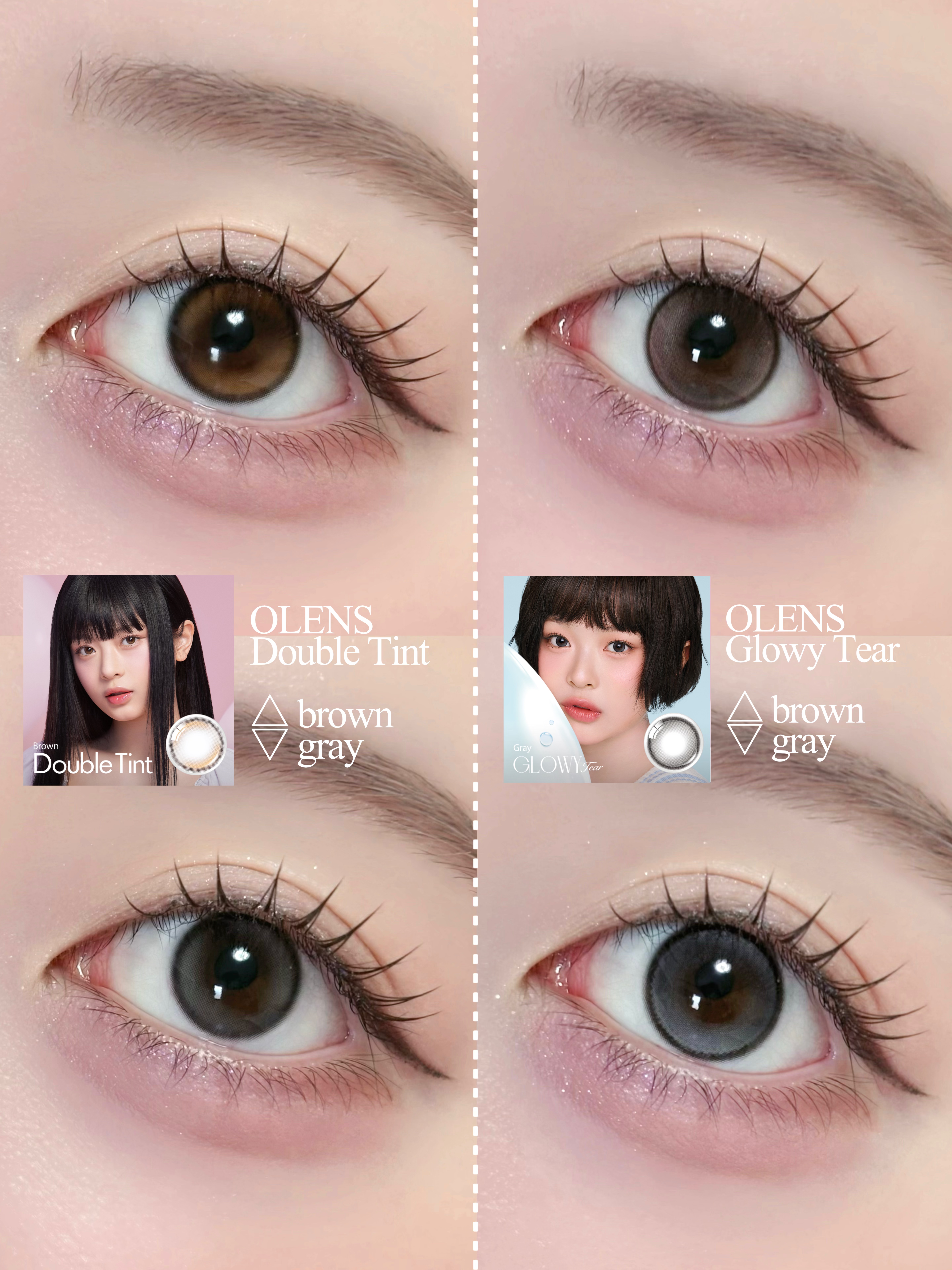 Double Tint 1day/OLENS/カラーコンタクトレンズを使ったクチコミ（2枚目）