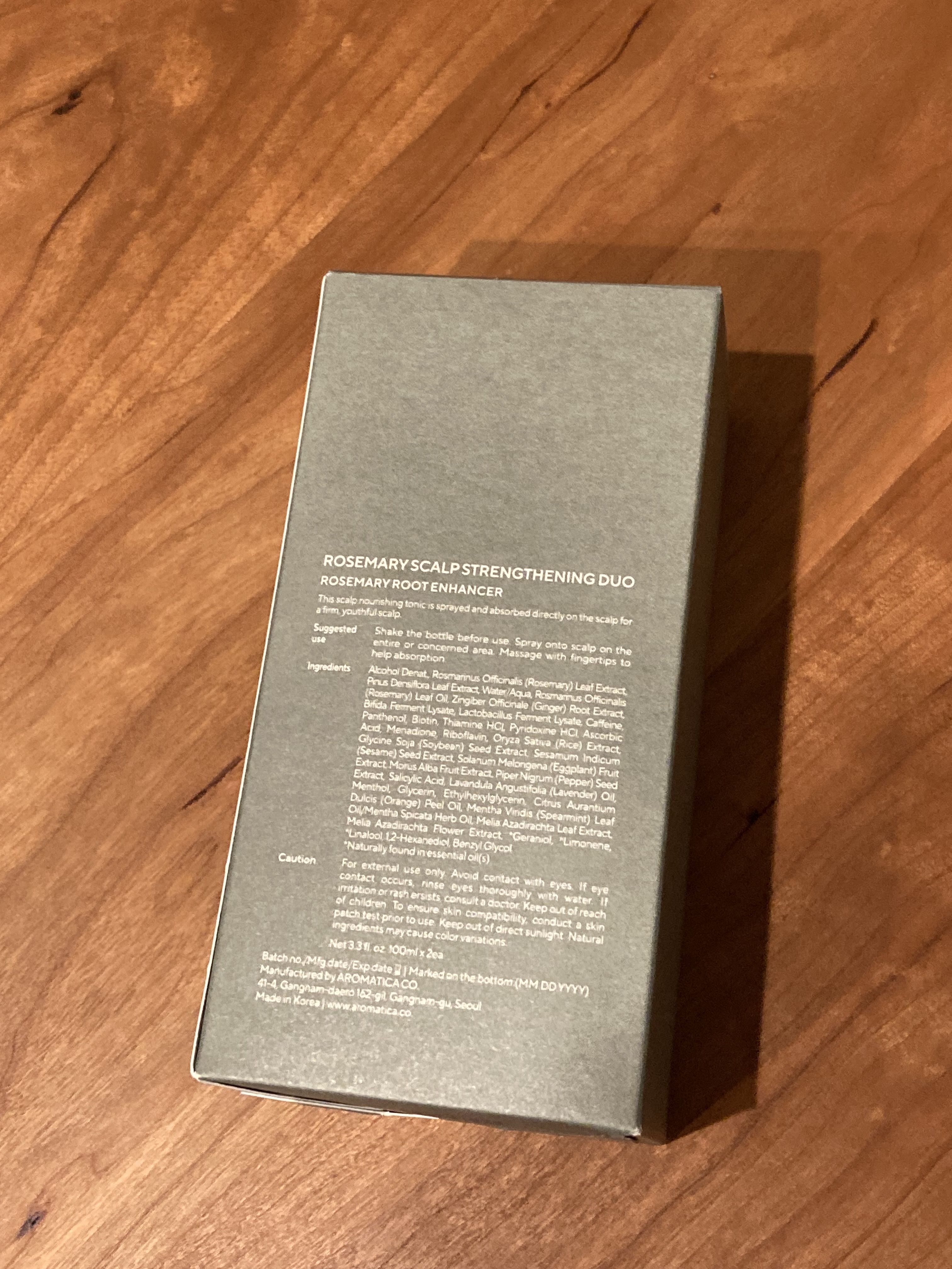 ローズマリールートエンハンサー/AROMATICA/頭皮ローションを使ったクチコミ（2枚目）