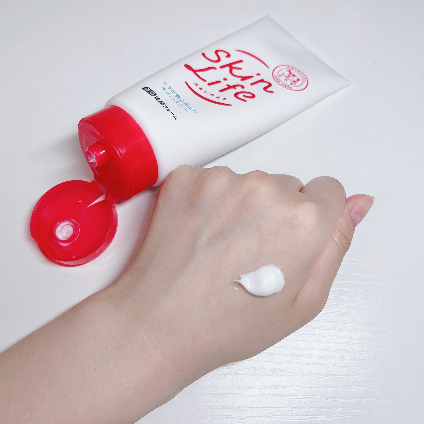 もっちりん🫧フォロバ100 on LIPS 「スキンライフ薬用洗顔フォーム〜ニキビに悩んでた私に合ってた、救..」(2枚目)