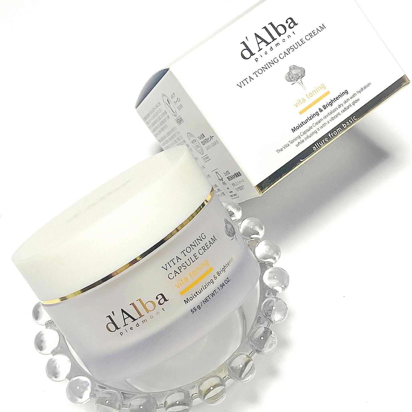 ビタトーニングカプセルクリーム/ダルバ/フェイスクリームを使ったクチコミ（1枚目）