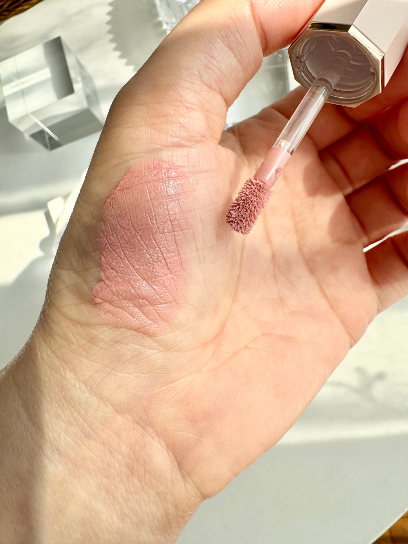 ペタルドロップリキッドブラッシャー/DEAR DAHLIA/リキッドチークを使ったクチコミ(3枚目)