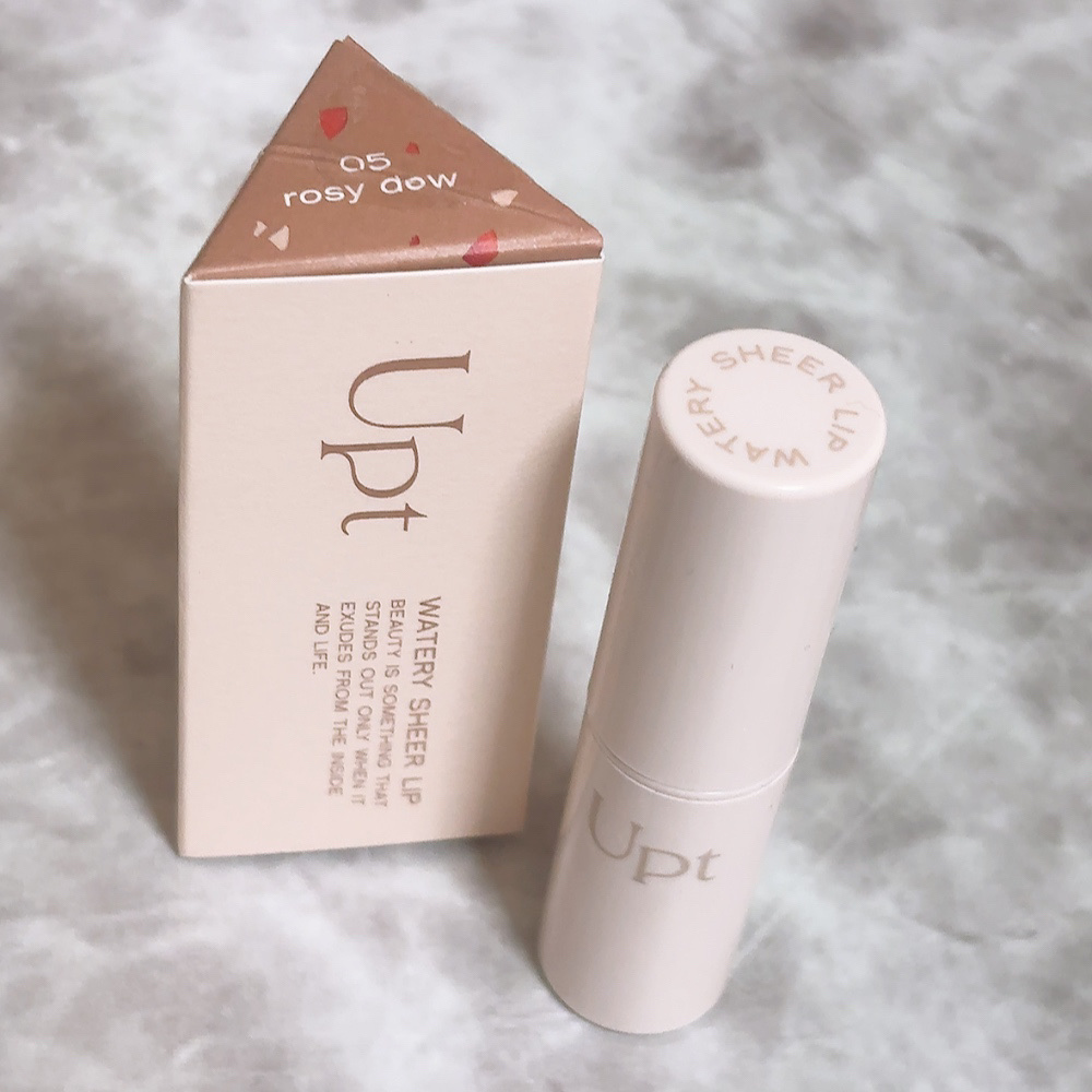 Upt WATERY SHEER LIP  05 rosy dew（ロージーデュー）/Upt/口紅を使ったクチコミ（2枚目）