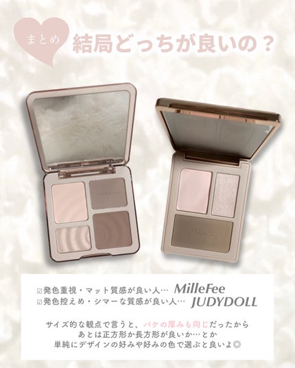 JUDYDOLL メリハリマスターパレット/JUDYDOLL/パウダーハイライトを使ったクチコミ(6枚目)