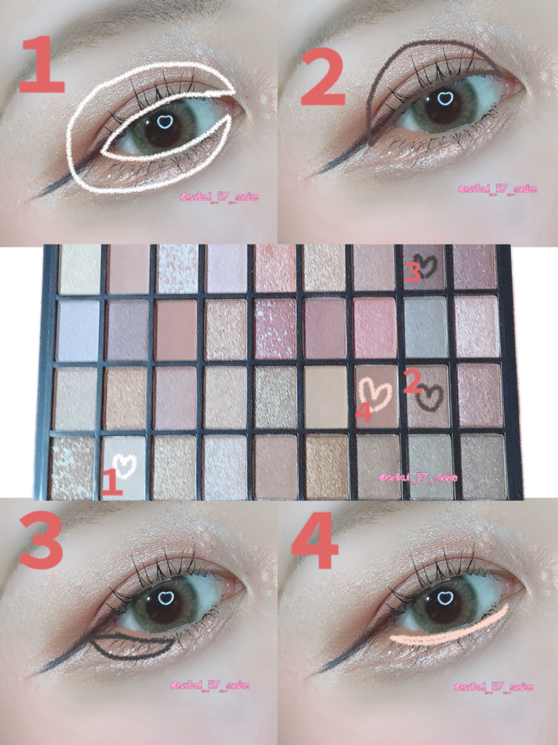 36カラーアイシャドウパレット/ドン・キホーテ/アイシャドウパレットを使ったクチコミ（2枚目）