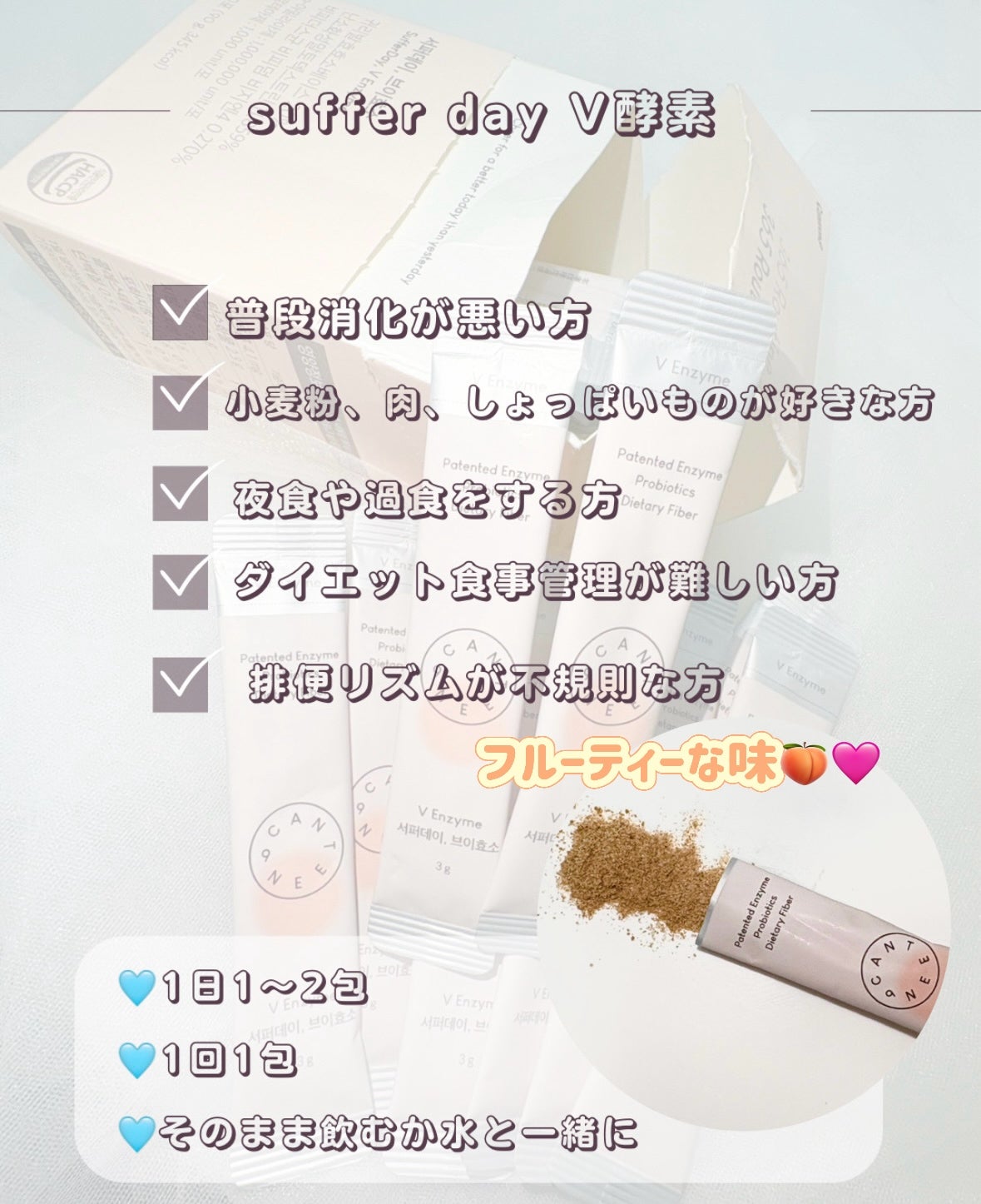 サファーデイ V酵素/canteen9/ボディサプリメントを使ったクチコミ(3枚目)