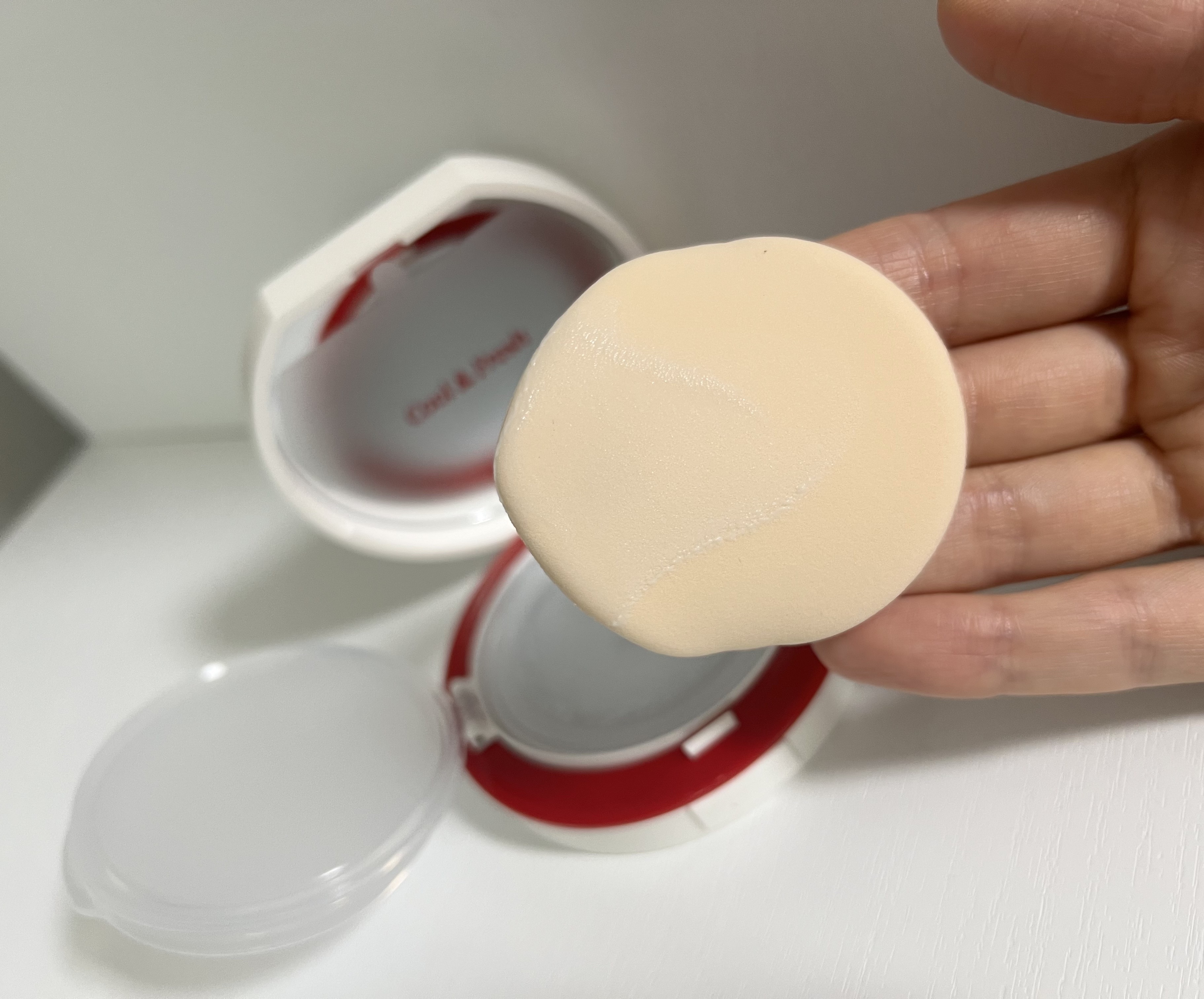 ビーベルベット セバムカットクッション/espoir/プレストパウダーを使ったクチコミ（3枚目）