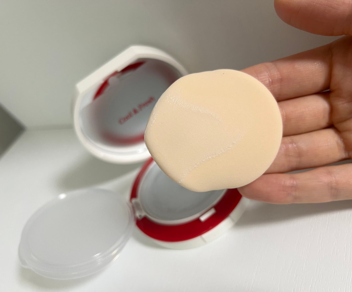 ビーベルベット セバムカットクッション/espoir/プレストパウダーを使ったクチコミ(3枚目)