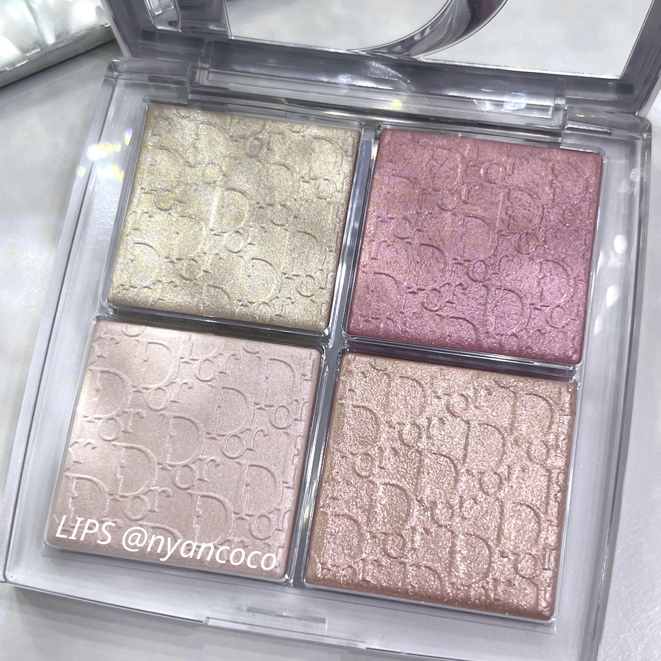 バックステージ グロウ マキシマイザー パレット 004 ローズ ゴールド グロウ/Dior/ハイライトを使ったクチコミ（2枚目）