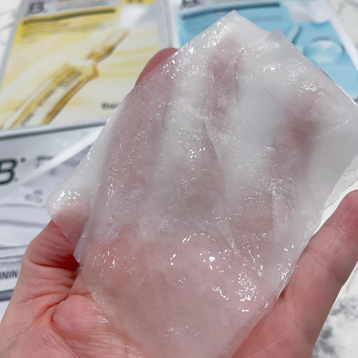 スキンブースターマスクポアケア/BANOBAGI/シートマスク・パックを使ったクチコミ（3枚目）