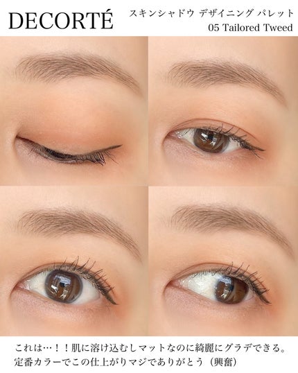 スキンシャドウ デザイニング パレット/DECORTÉ/アイシャドウパレットを使ったクチコミ(6枚目)