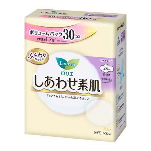しあわせ素肌（特に多い昼用羽つき 17コ） 25cm 羽つき 30枚