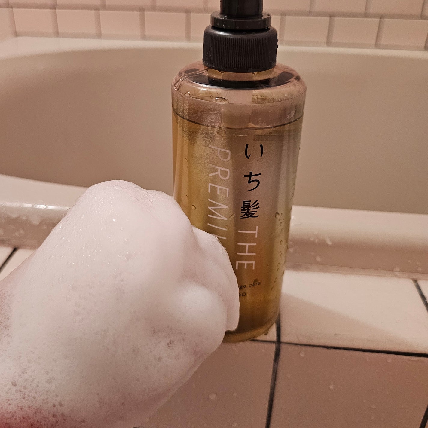 THE PREMIUM エクストラダメージケアシャンプー/トリートメント(シャイニーモイスト)/いち髪/市販シャンプーを使ったクチコミ(3枚目)