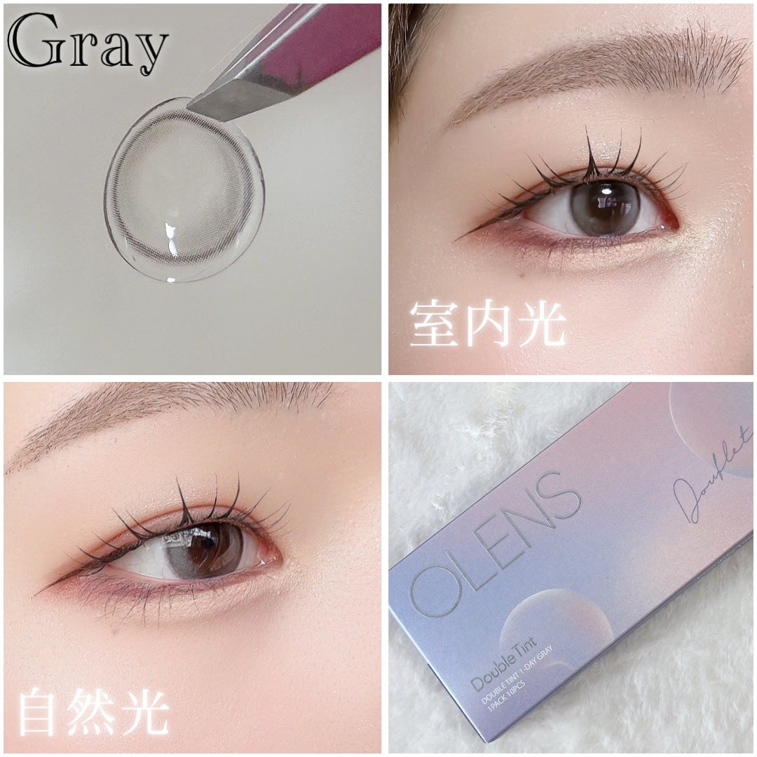 Double Tint 1day/OLENS/カラーコンタクトレンズを使ったクチコミ(2枚目)
