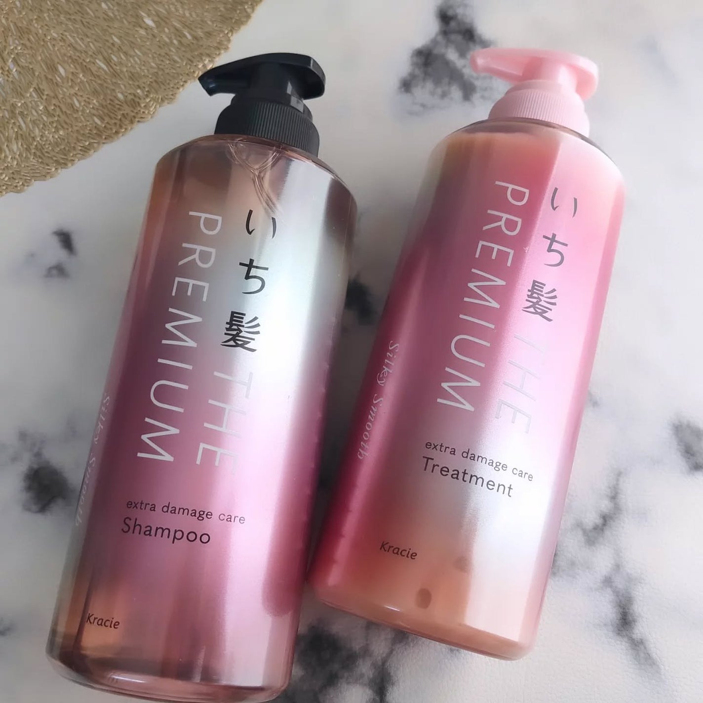 THE PREMIUM エクストラダメージケアシャンプー/トリートメント(シルキースムース)/いち髪/市販シャンプーを使ったクチコミ(2枚目)