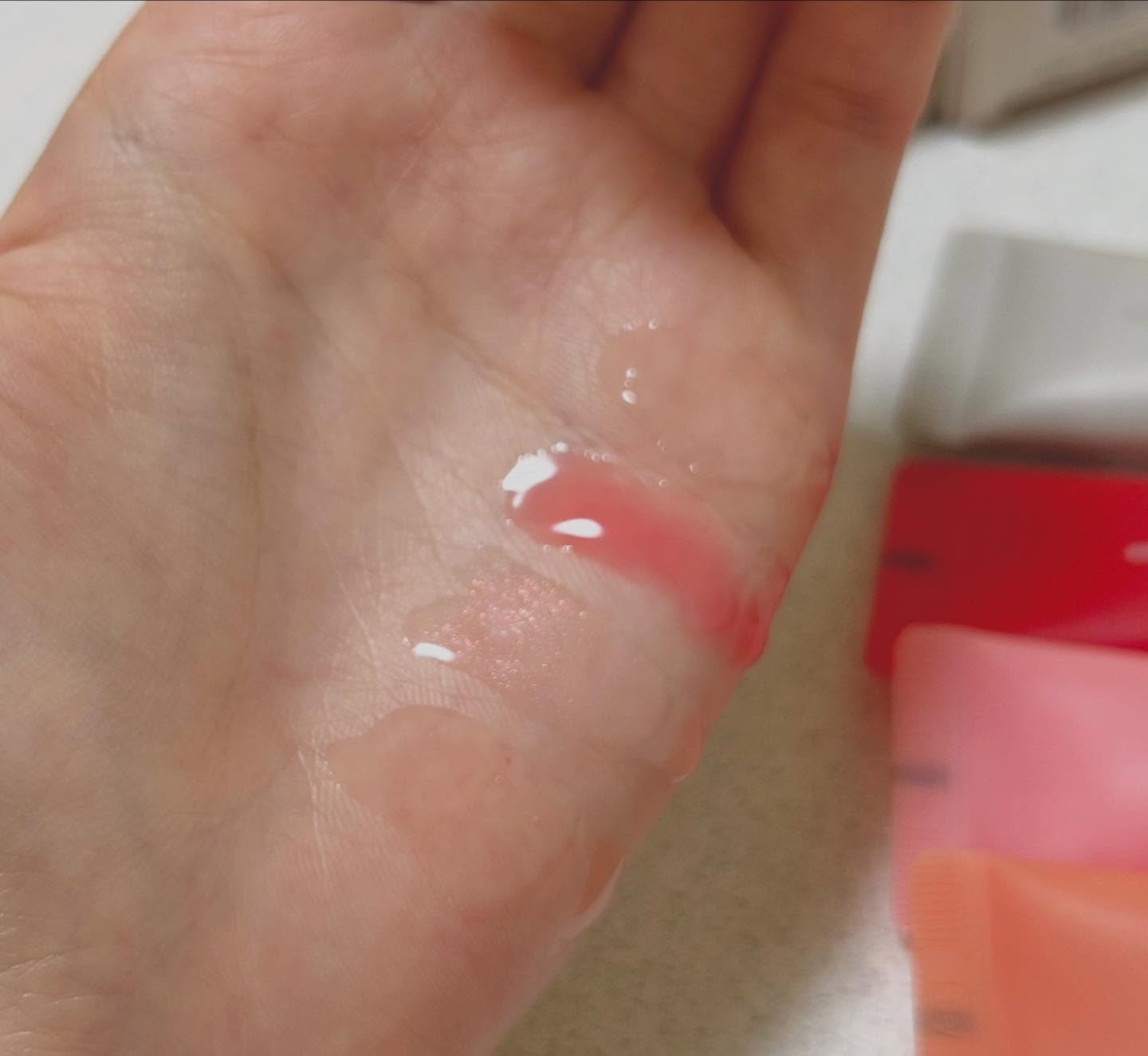 Lip Care Color Oil/BeginS by JUNGSAEMMOOL/リップオイルを使ったクチコミ（3枚目）