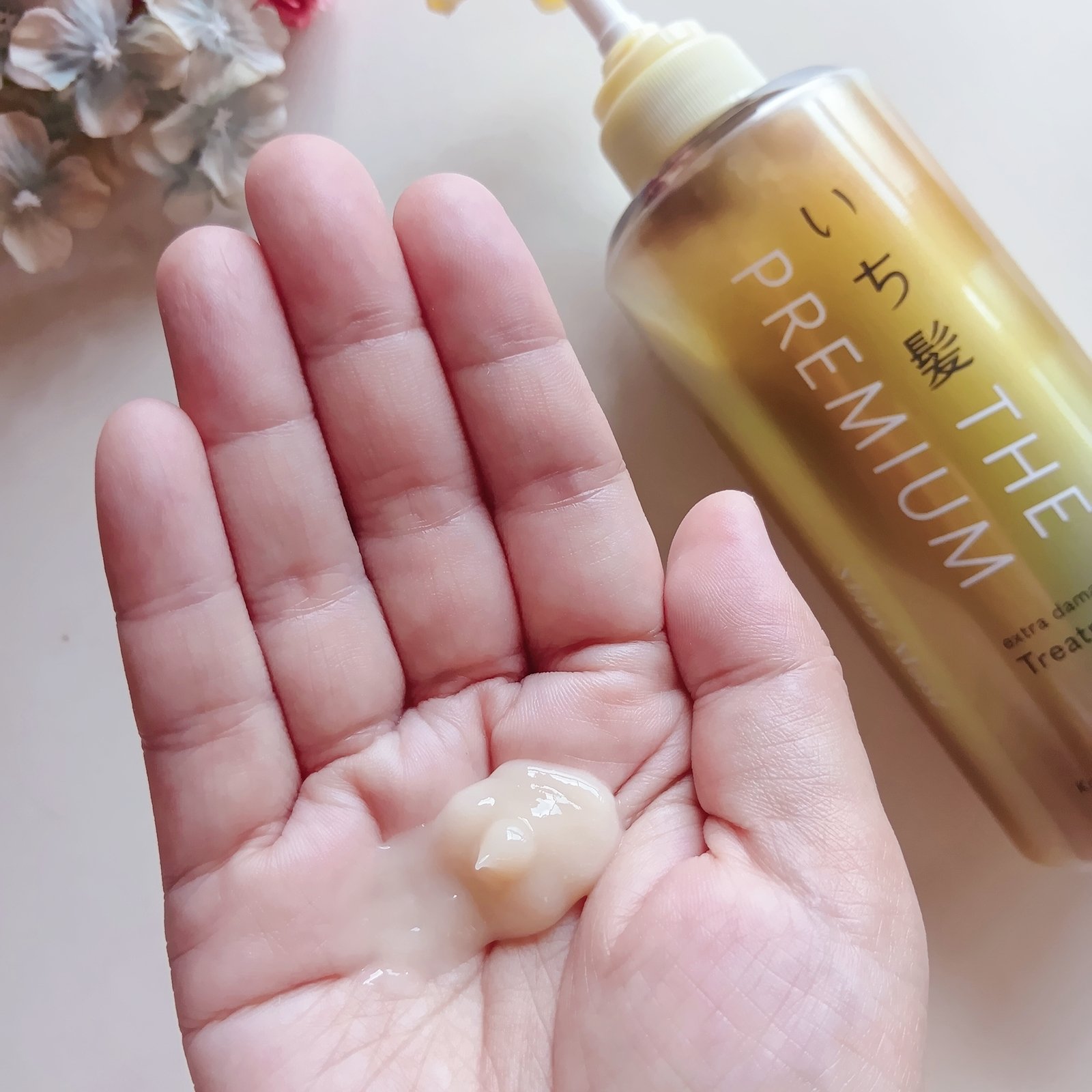 THE PREMIUM エクストラダメージケアシャンプー／トリートメント（シャイニーモイスト）/いち髪/市販シャンプーを使ったクチコミ（3枚目）