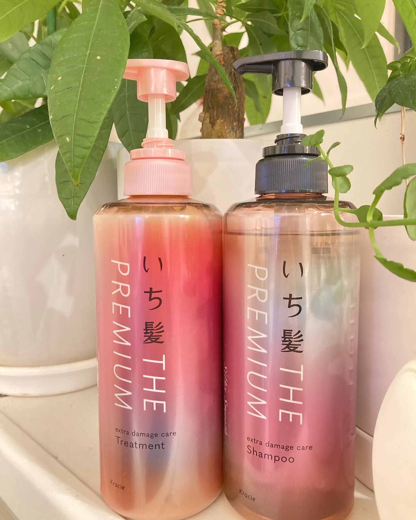THE PREMIUM エクストラダメージケアシャンプー／トリートメント（シルキースムース）/いち髪/市販シャンプーを使ったクチコミ（1枚目）