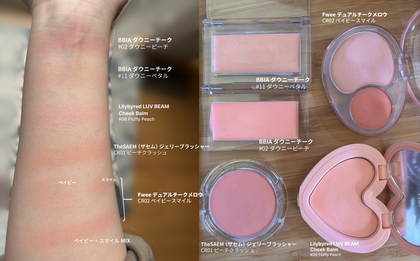 レディトゥーウェアダウニーチーク/BBIA/ジェル・クリームチークを使ったクチコミ(1枚目)