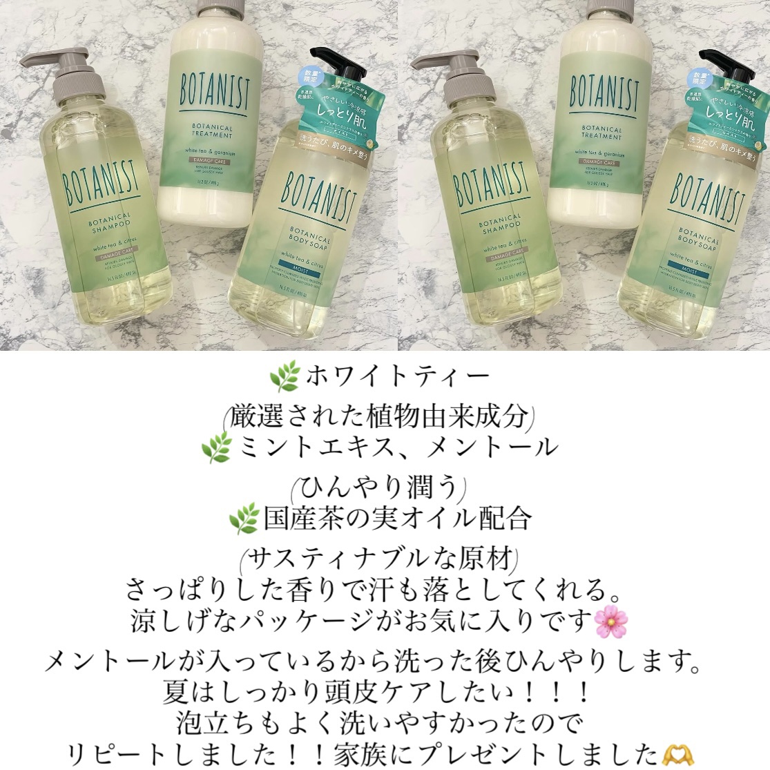 ボタニカルリフレッシュヘアケアセット（ダメージケア）/BOTANIST/その他キットセットを使ったクチコミ（1枚目）