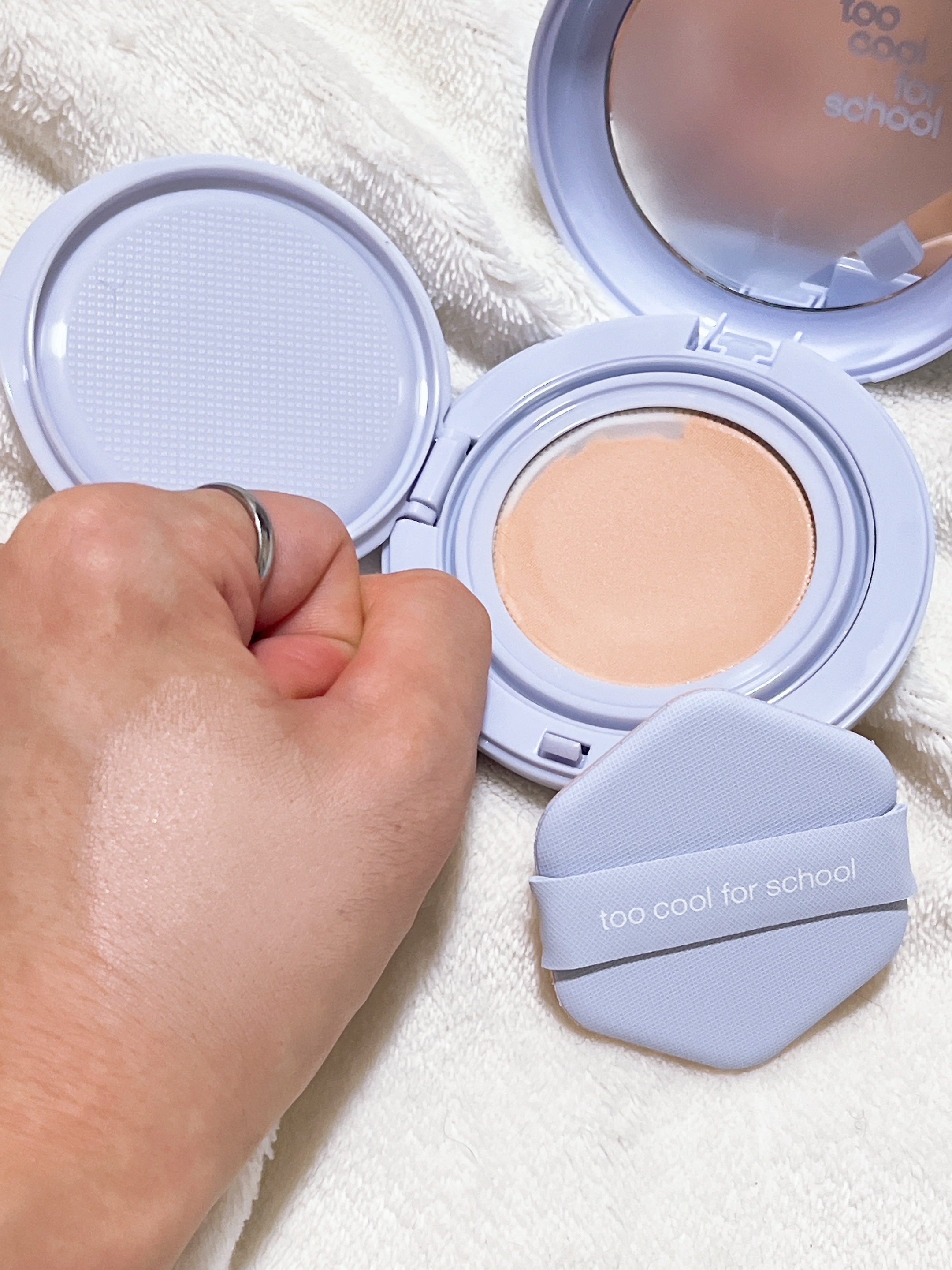 エアーフィットクッション/too cool for school/クッションファンデーションを使ったクチコミ（1枚目）