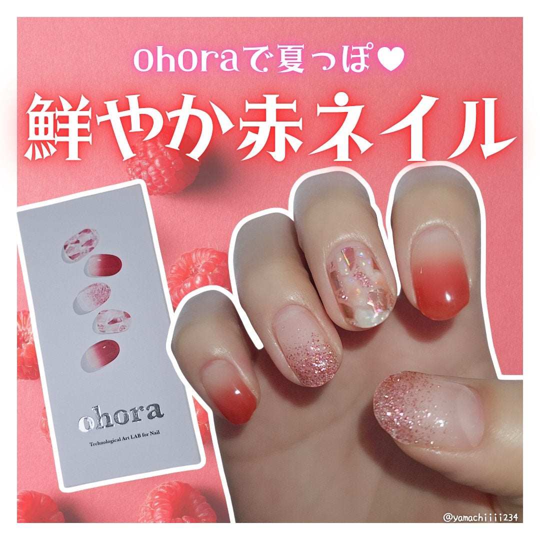 セミキュアジェルネイル(ハンド)/ohora/ネイルシールを使ったクチコミ(1枚目)